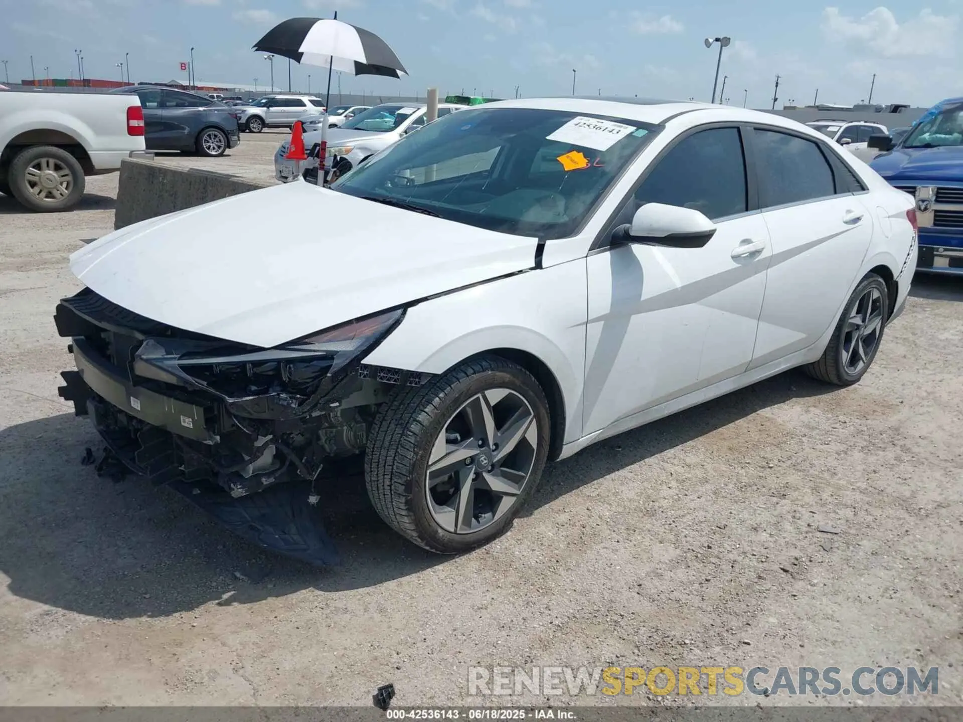 2 Photograph of a damaged car KMHLN4AJ0PU046651 HYUNDAI ELANTRA HYBRID 2023