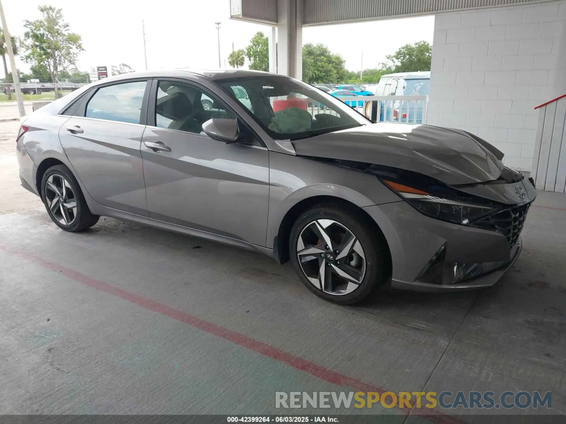 1 Photograph of a damaged car KMHLN4AJ0PU068049 HYUNDAI ELANTRA HYBRID 2023