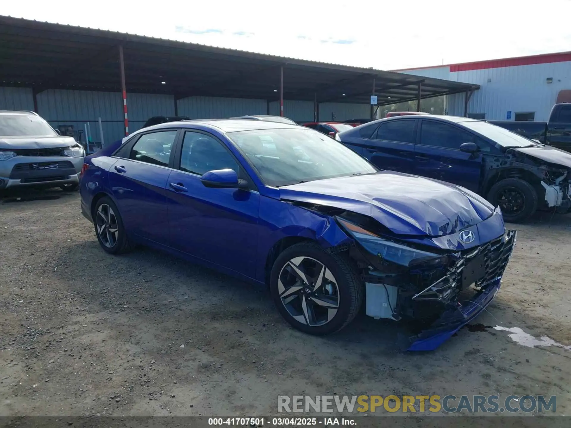 1 Photograph of a damaged car KMHLN4AJ2PU062253 HYUNDAI ELANTRA HYBRID 2023
