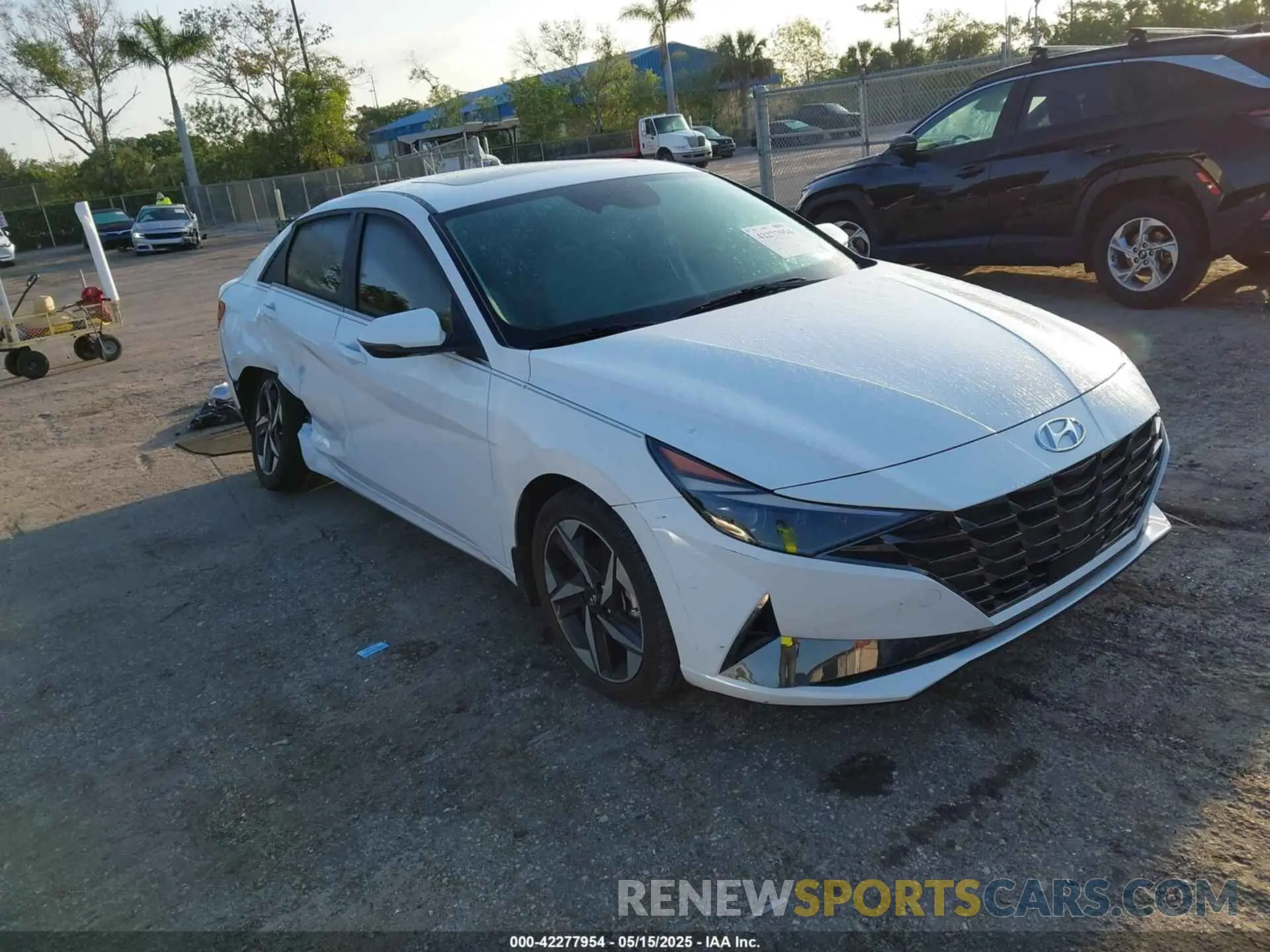 1 Photograph of a damaged car KMHLN4AJ2PU074306 HYUNDAI ELANTRA HYBRID 2023