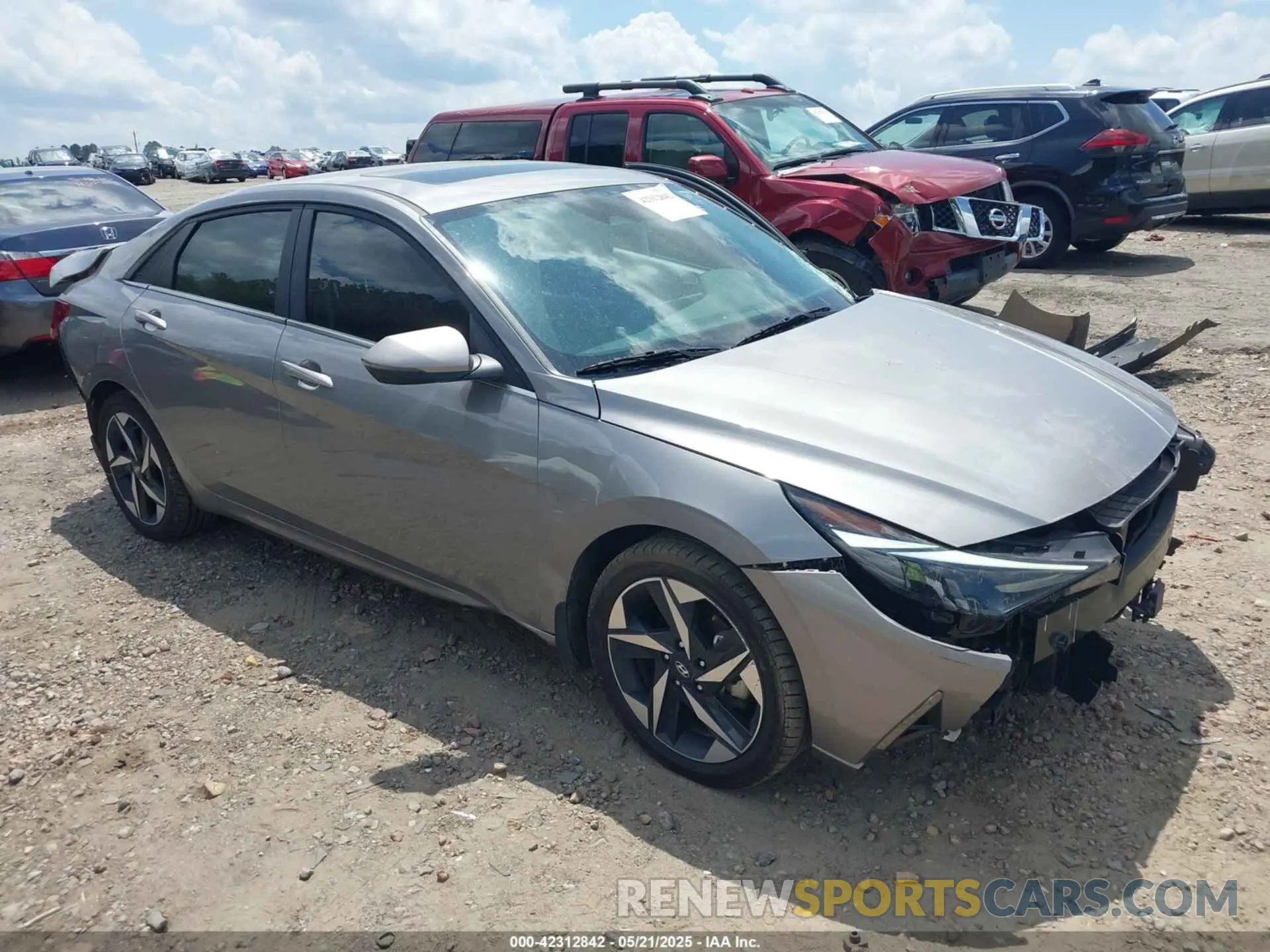 1 Photograph of a damaged car KMHLN4AJ2PU086259 HYUNDAI ELANTRA HYBRID 2023