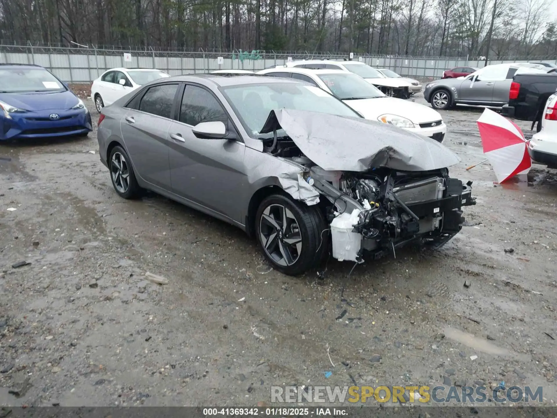 1 Photograph of a damaged car KMHLN4AJ3PU070846 HYUNDAI ELANTRA HYBRID 2023