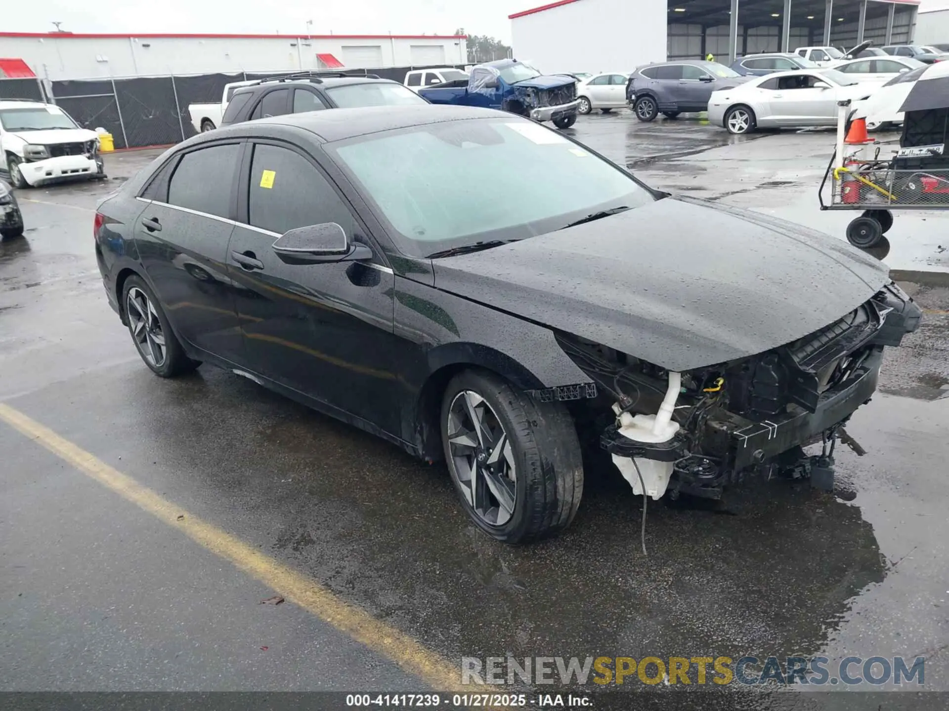 1 Photograph of a damaged car KMHLN4AJ4PU050654 HYUNDAI ELANTRA HYBRID 2023
