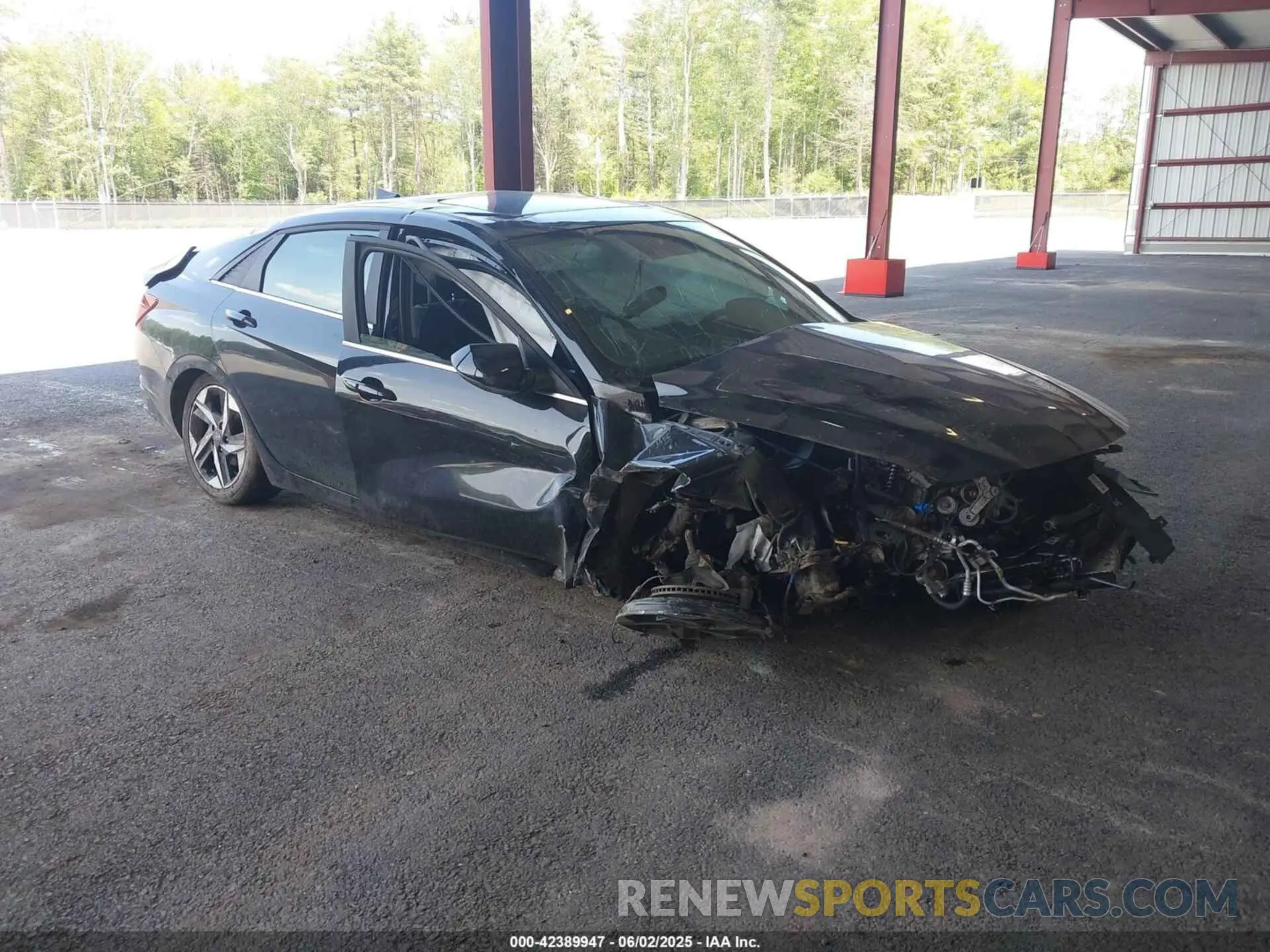 1 Photograph of a damaged car KMHLN4AJ4PU052338 HYUNDAI ELANTRA HYBRID 2023