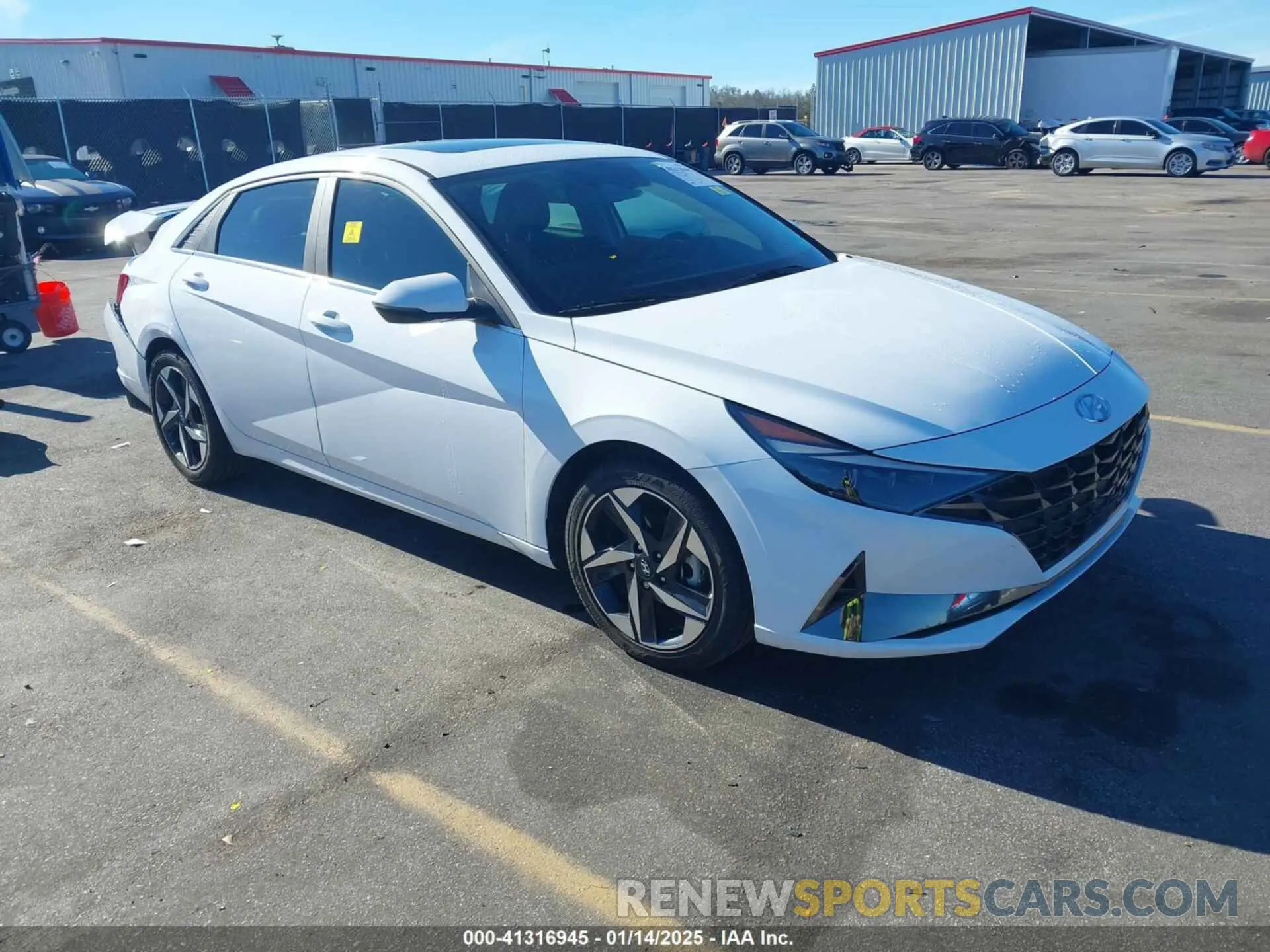 1 Photograph of a damaged car KMHLN4AJ4PU055255 HYUNDAI ELANTRA HYBRID 2023