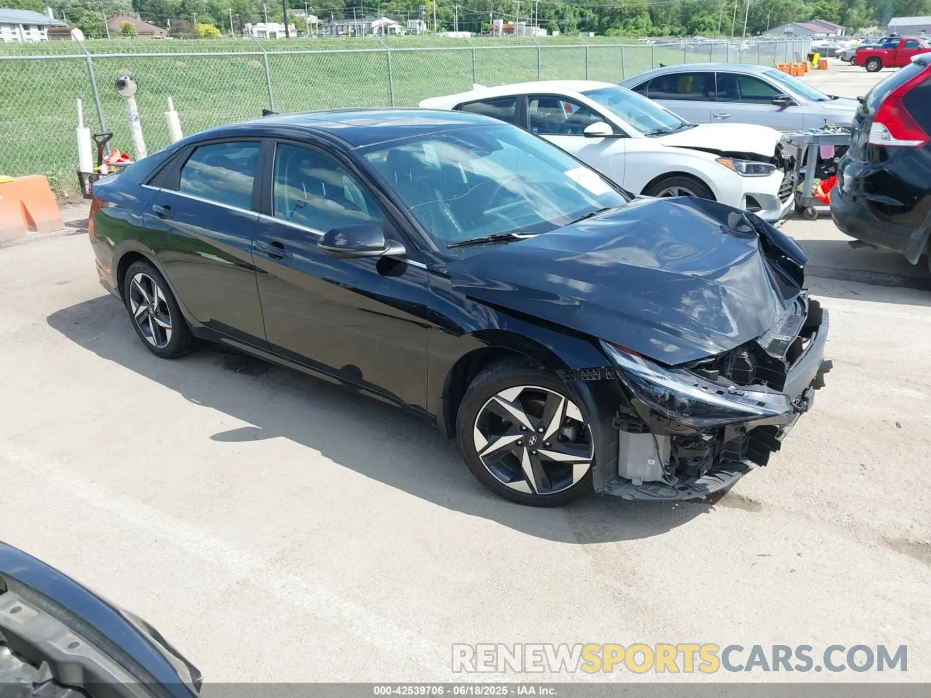 1 Photograph of a damaged car KMHLN4AJ5PU061517 HYUNDAI ELANTRA HYBRID 2023