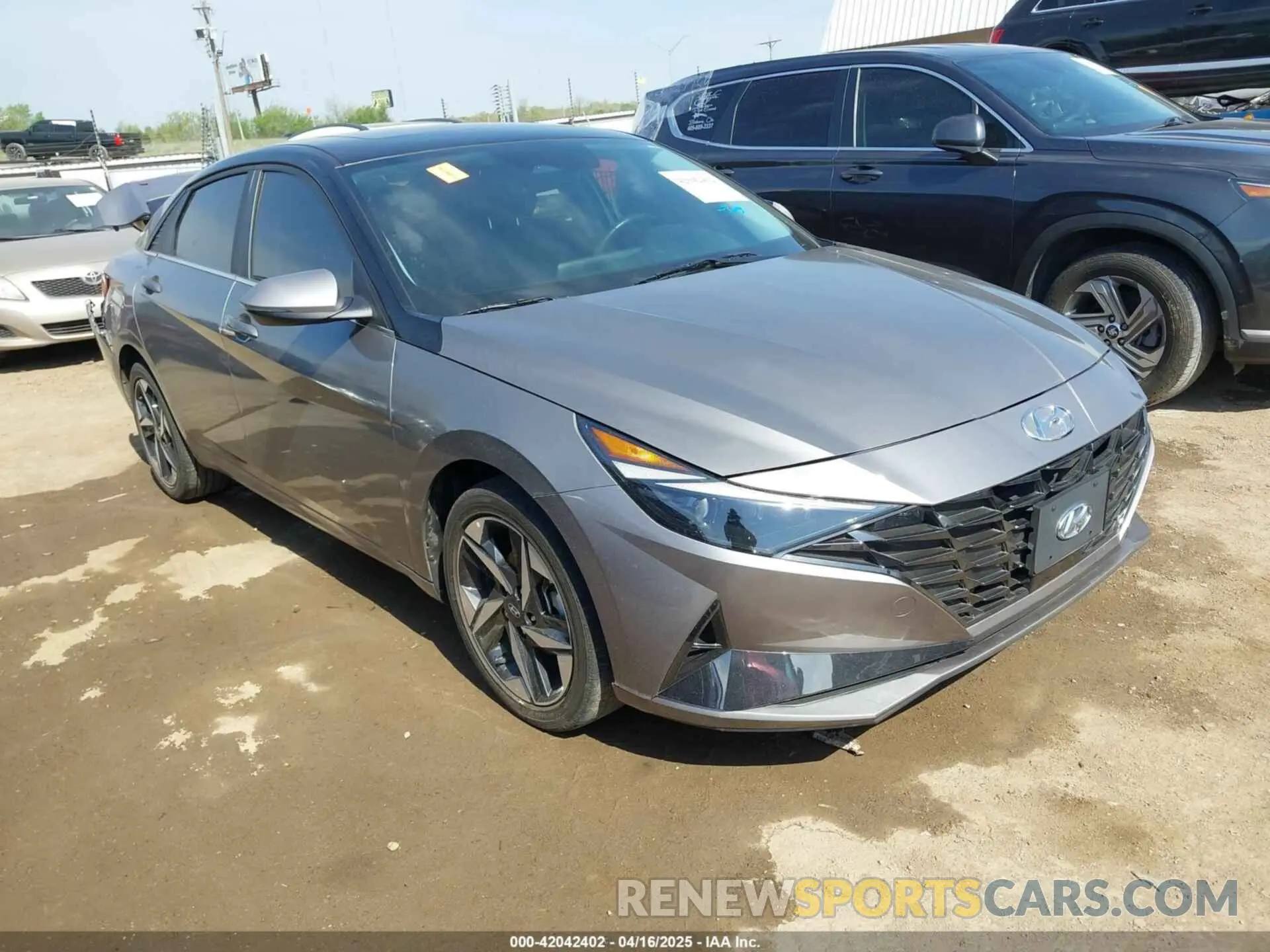 1 Photograph of a damaged car KMHLN4AJ5PU090614 HYUNDAI ELANTRA HYBRID 2023