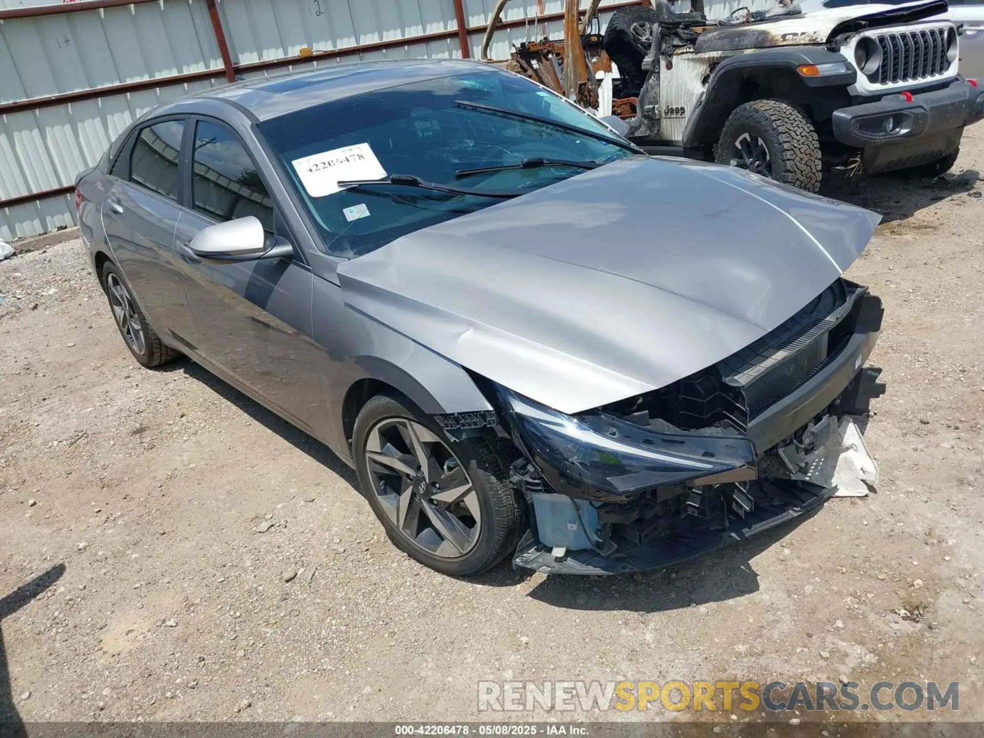 1 Photograph of a damaged car KMHLN4AJ6PU053040 HYUNDAI ELANTRA HYBRID 2023