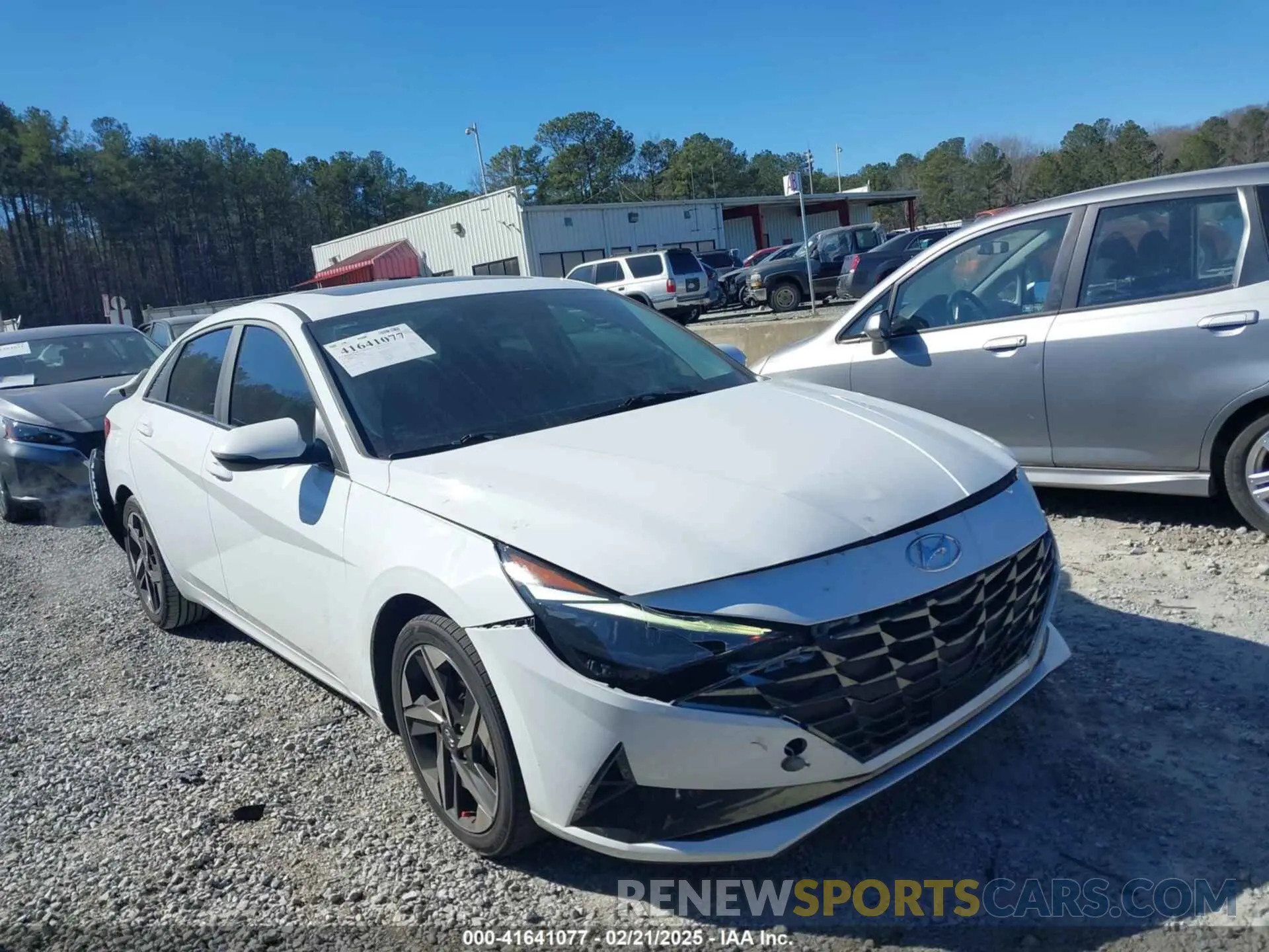 1 Photograph of a damaged car KMHLN4AJ7PU045447 HYUNDAI ELANTRA HYBRID 2023