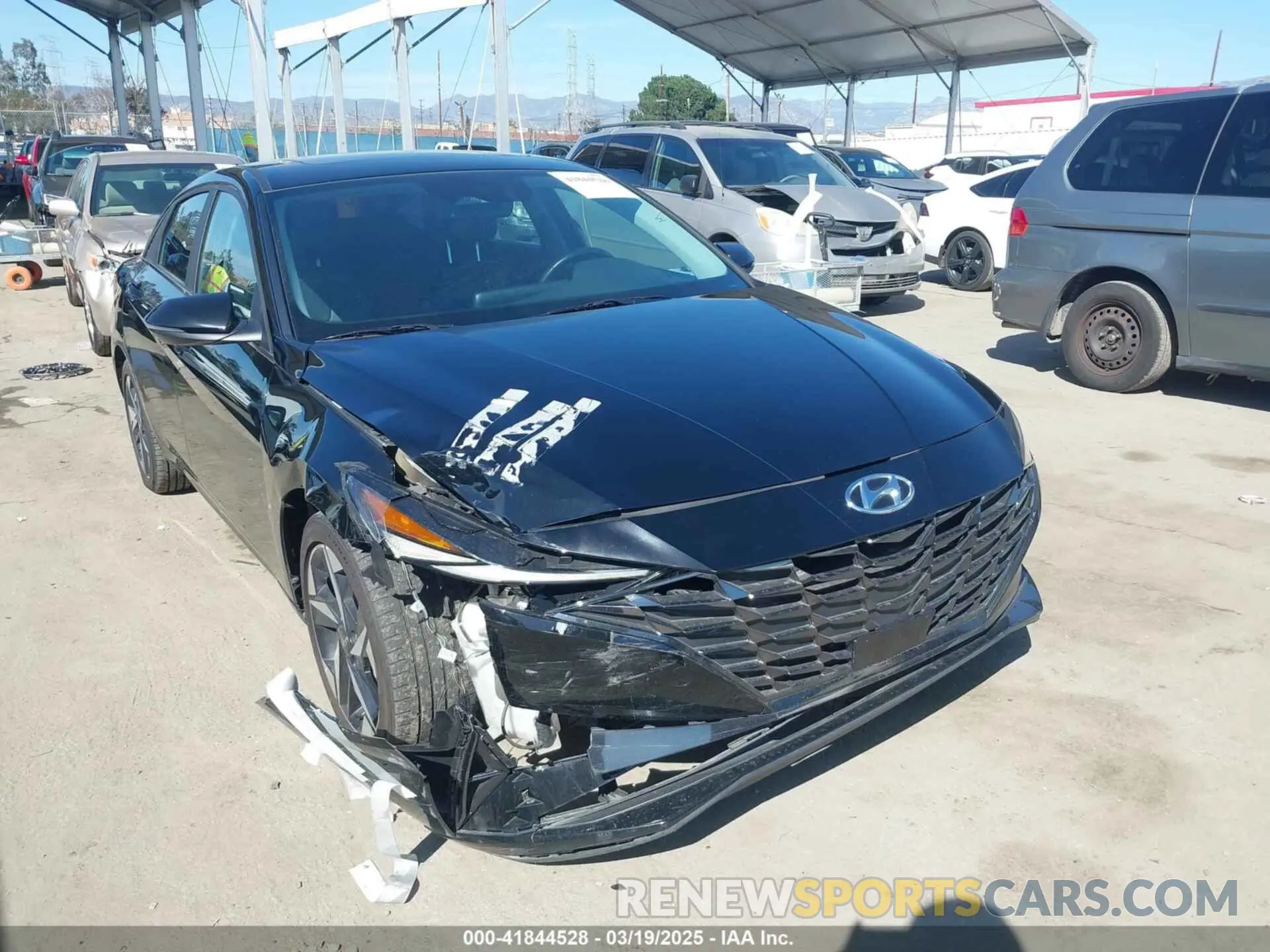 1 Photograph of a damaged car KMHLN4AJ7PU048266 HYUNDAI ELANTRA HYBRID 2023