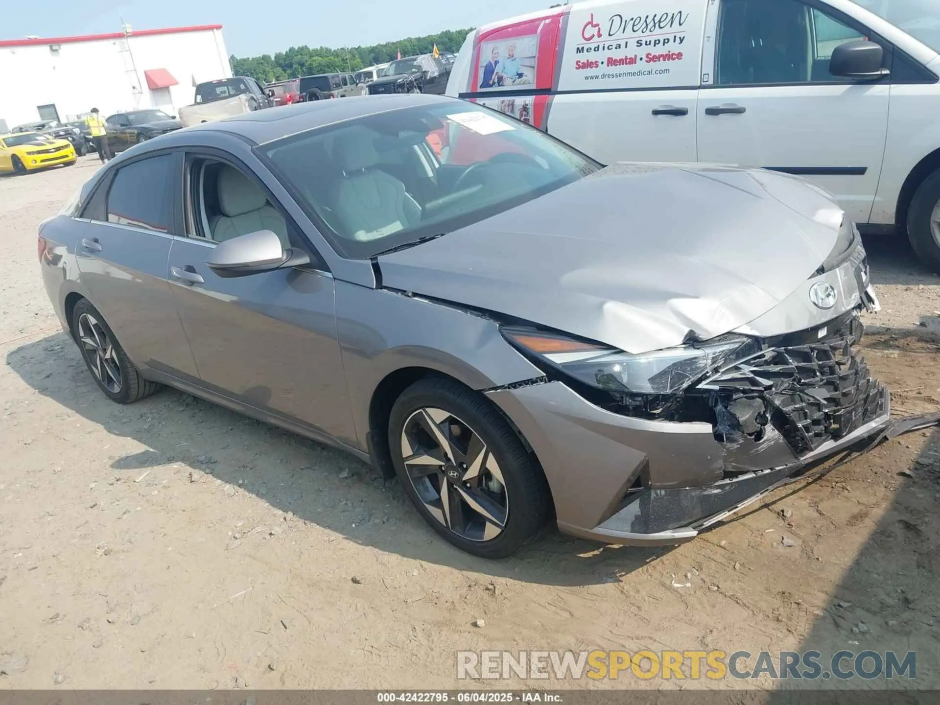 1 Photograph of a damaged car KMHLN4AJ7PU051183 HYUNDAI ELANTRA HYBRID 2023