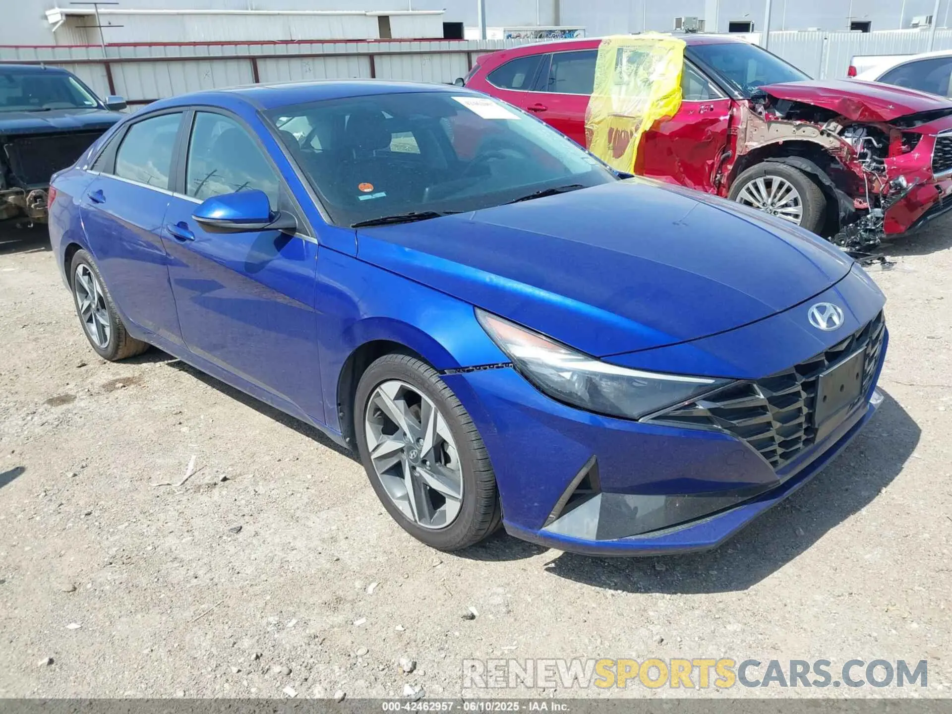 1 Photograph of a damaged car KMHLN4AJ7PU057503 HYUNDAI ELANTRA HYBRID 2023