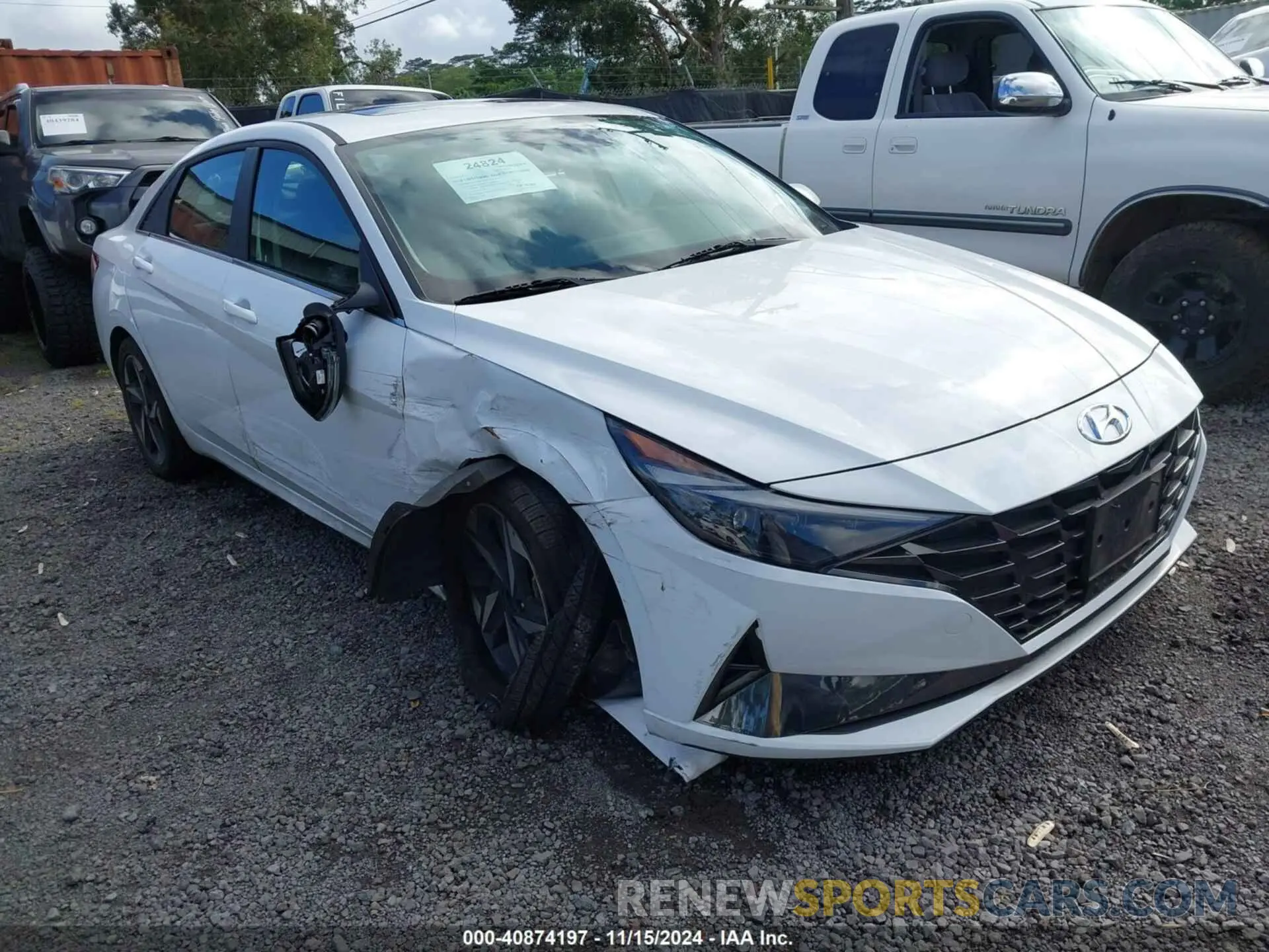 1 Photograph of a damaged car KMHLN4AJ8PU036062 HYUNDAI ELANTRA HYBRID 2023