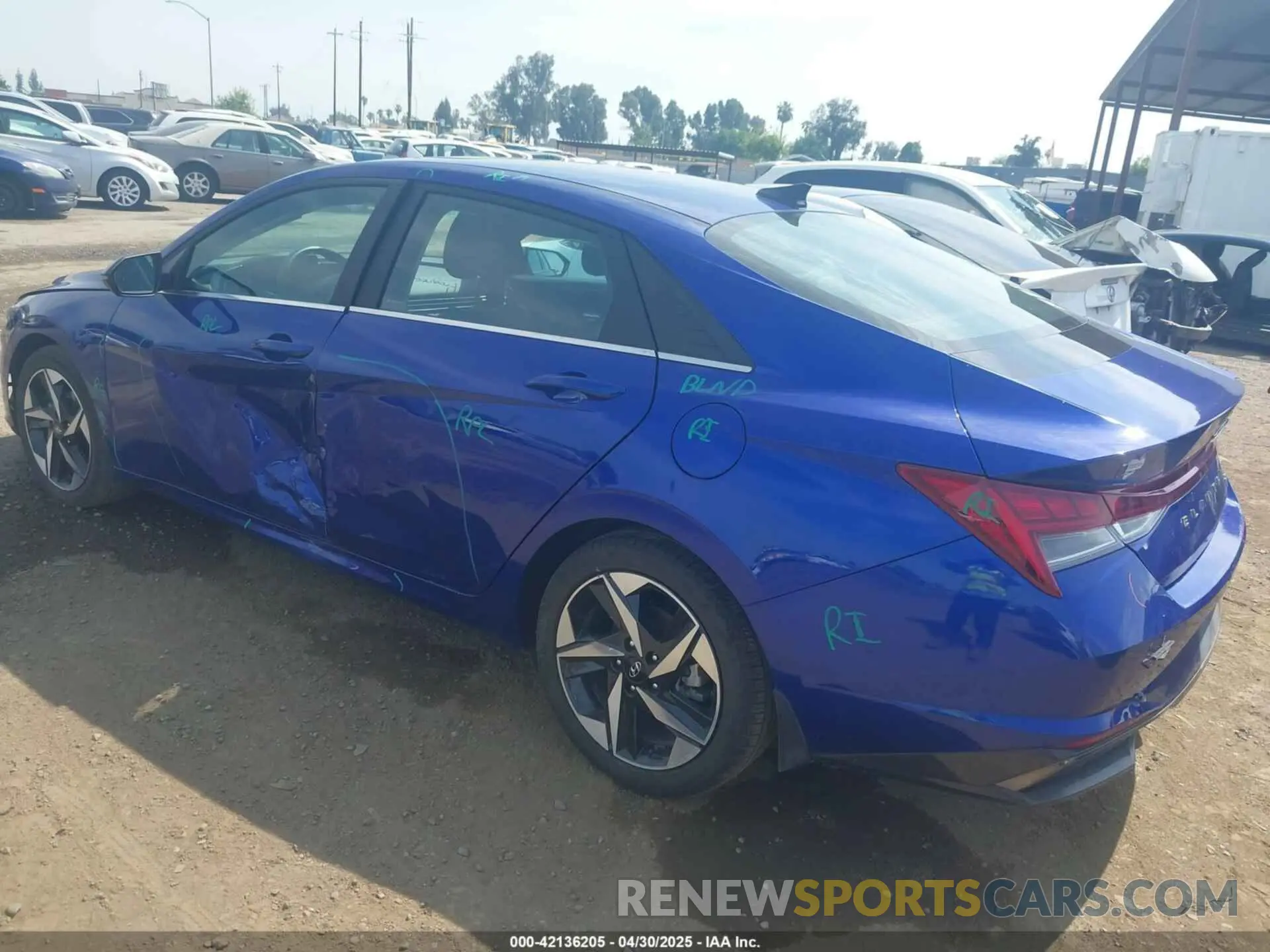 3 Photograph of a damaged car KMHLN4AJ9PU080846 HYUNDAI ELANTRA HYBRID 2023