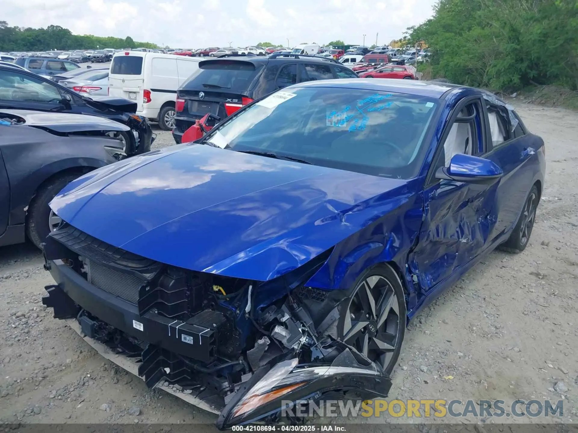 2 Photograph of a damaged car KMHLN4AJXPU037875 HYUNDAI ELANTRA HYBRID 2023