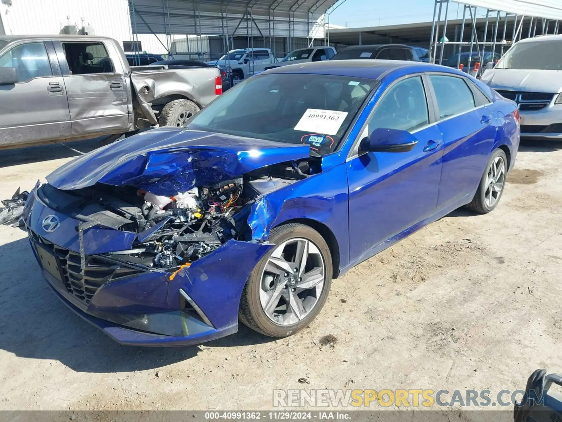2 Photograph of a damaged car KMHLN4AJXPU063263 HYUNDAI ELANTRA HYBRID 2023