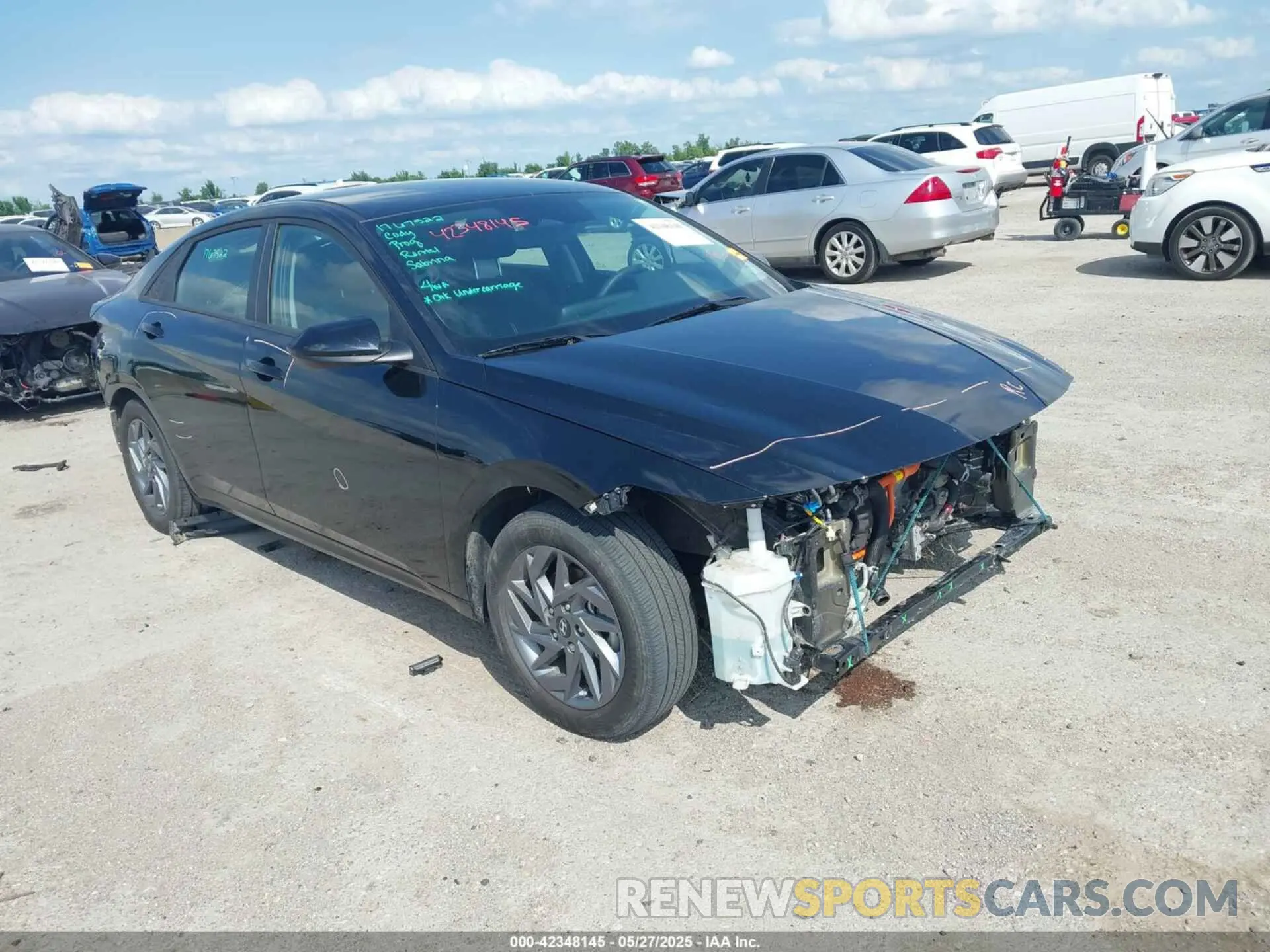 1 Photograph of a damaged car KMHLM4DJ5RU097712 HYUNDAI ELANTRA HYBRID 2024