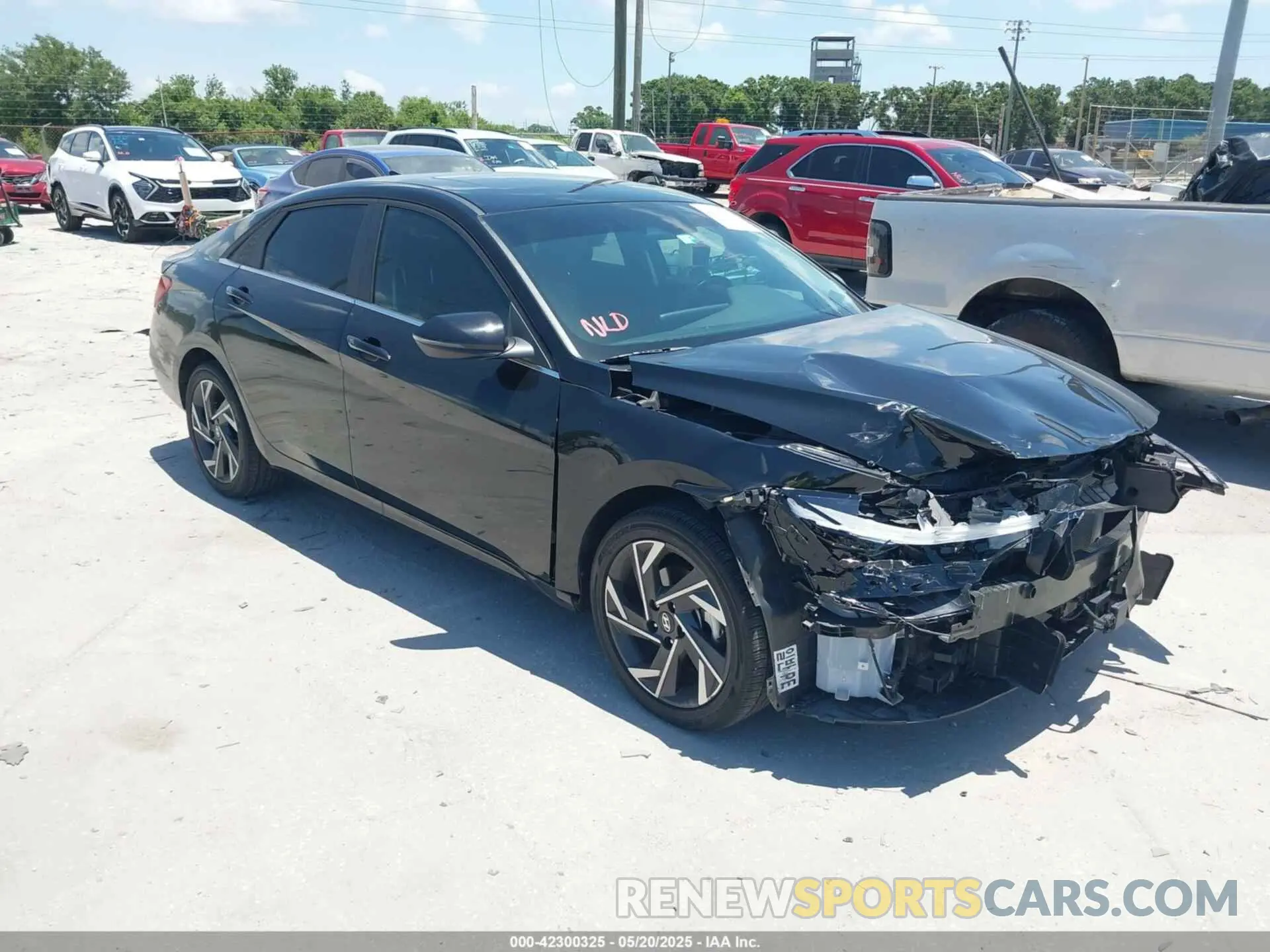 1 Photograph of a damaged car KMHLN4DJ7RU107105 HYUNDAI ELANTRA HYBRID 2024