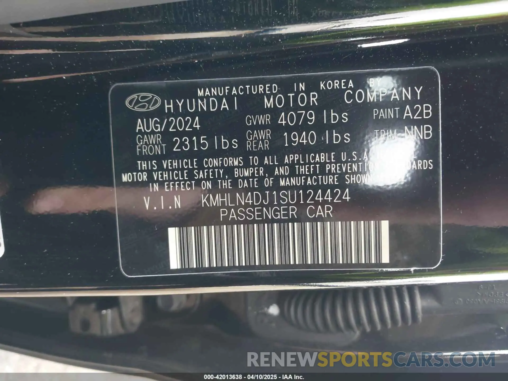 9 Photograph of a damaged car KMHLN4DJ1SU124424 HYUNDAI ELANTRA HYBRID 2025