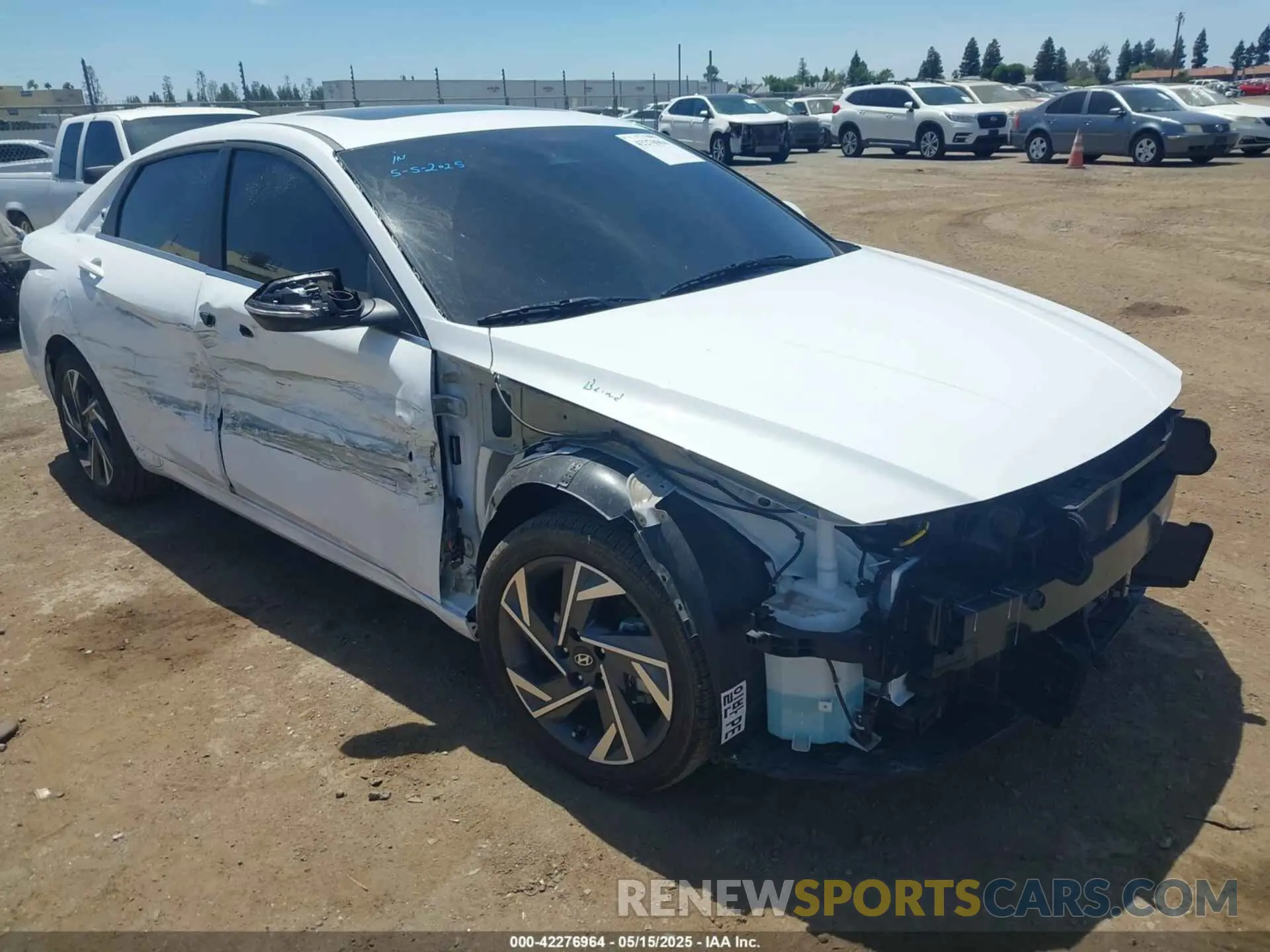 1 Photograph of a damaged car KMHLN4DJ6SU137508 HYUNDAI ELANTRA HYBRID 2025