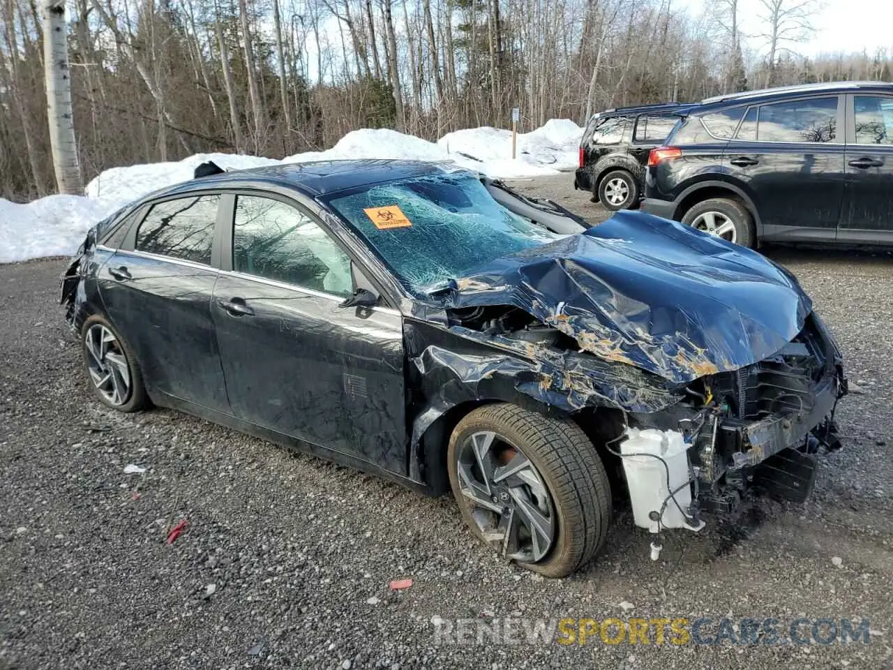 4 Photograph of a damaged car KMHLN4DG4RU823139 HYUNDAI ELANTRA LU 2024