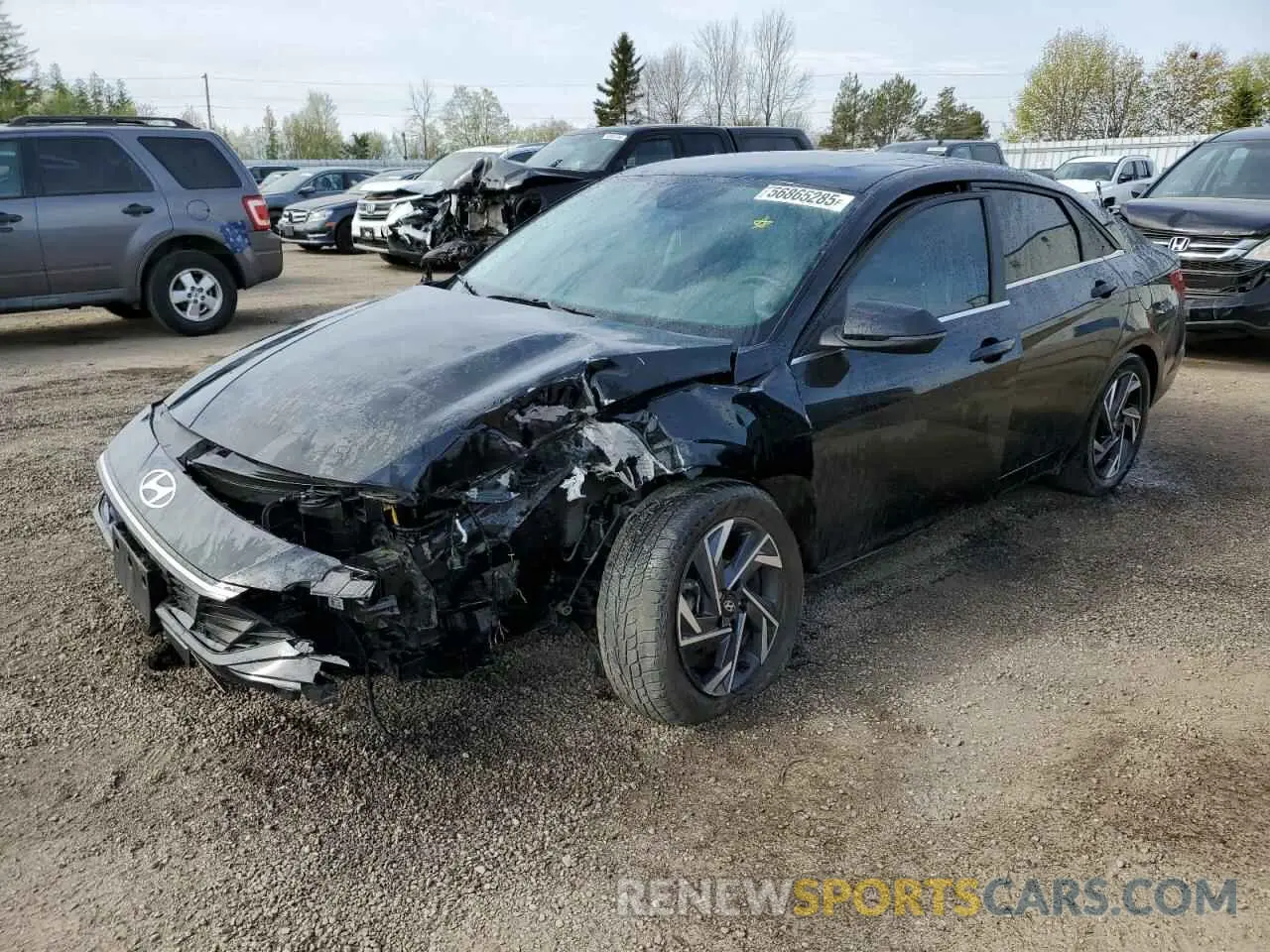 1 Photograph of a damaged car KMHLN4DGXRU775954 HYUNDAI ELANTRA LU 2024