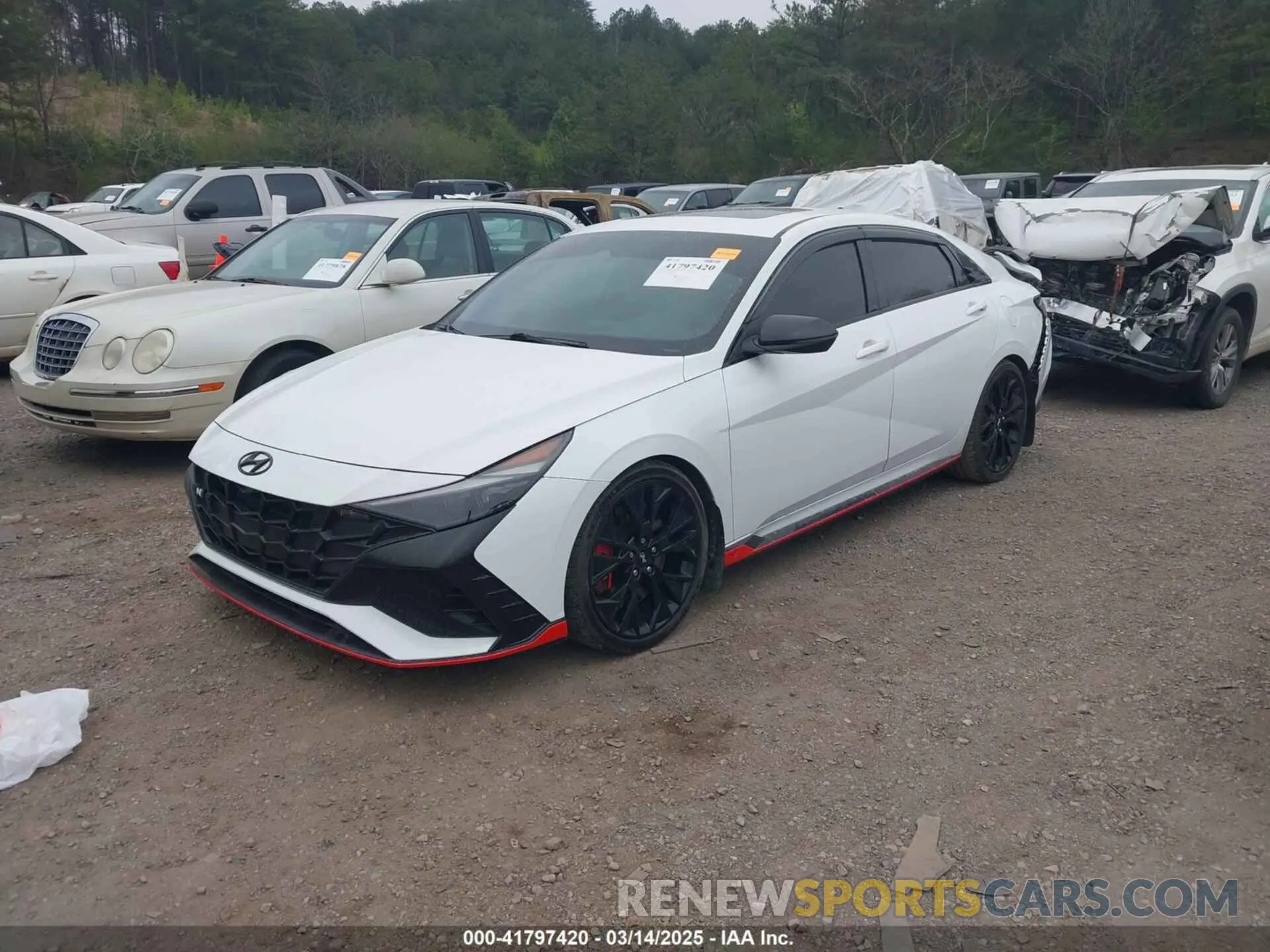 2 Photograph of a damaged car KMHLW4AK2NU001424 HYUNDAI ELANTRA N 2022