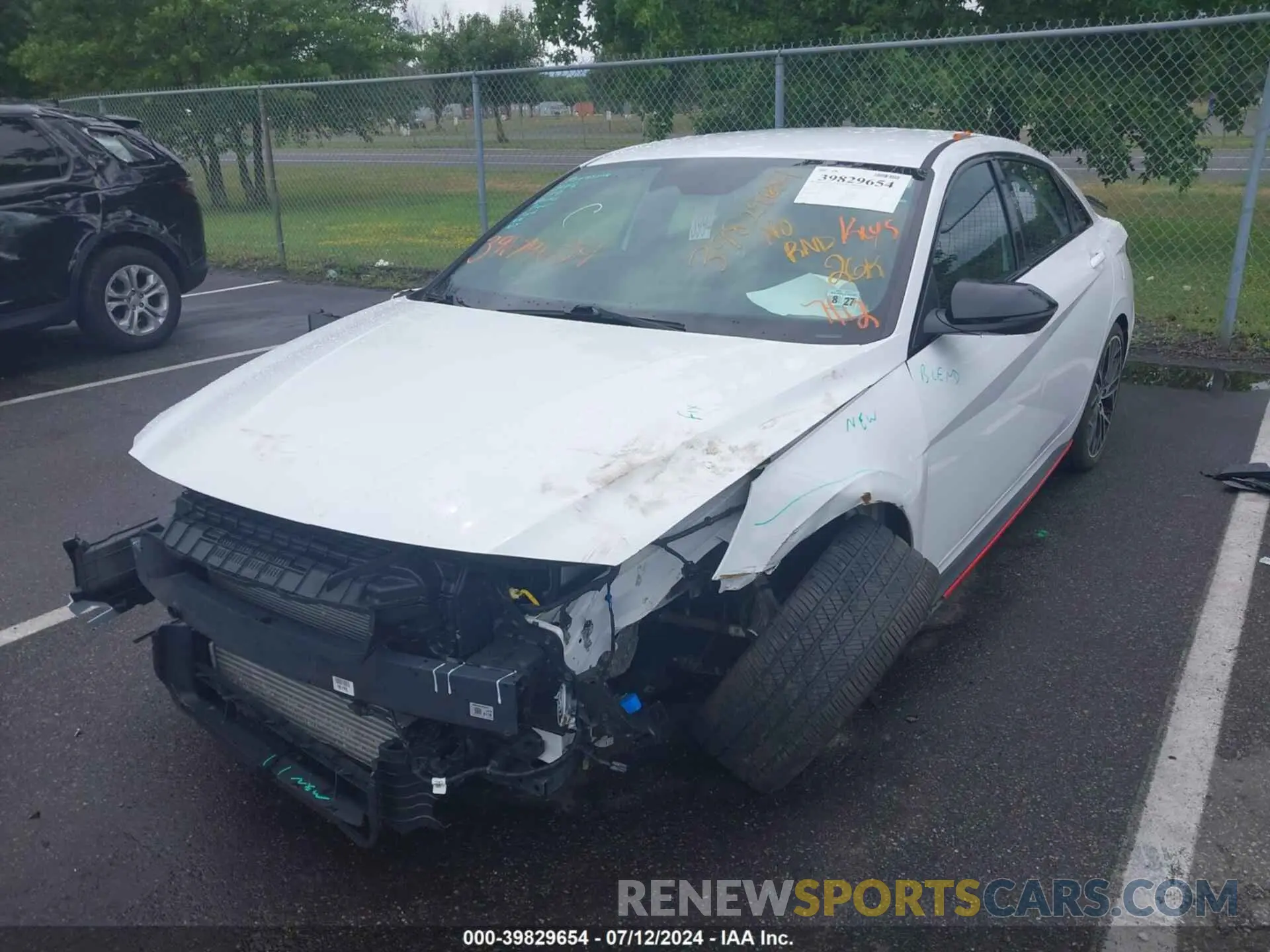2 Photograph of a damaged car KMHLW4AK3NU005675 HYUNDAI ELANTRA N 2022