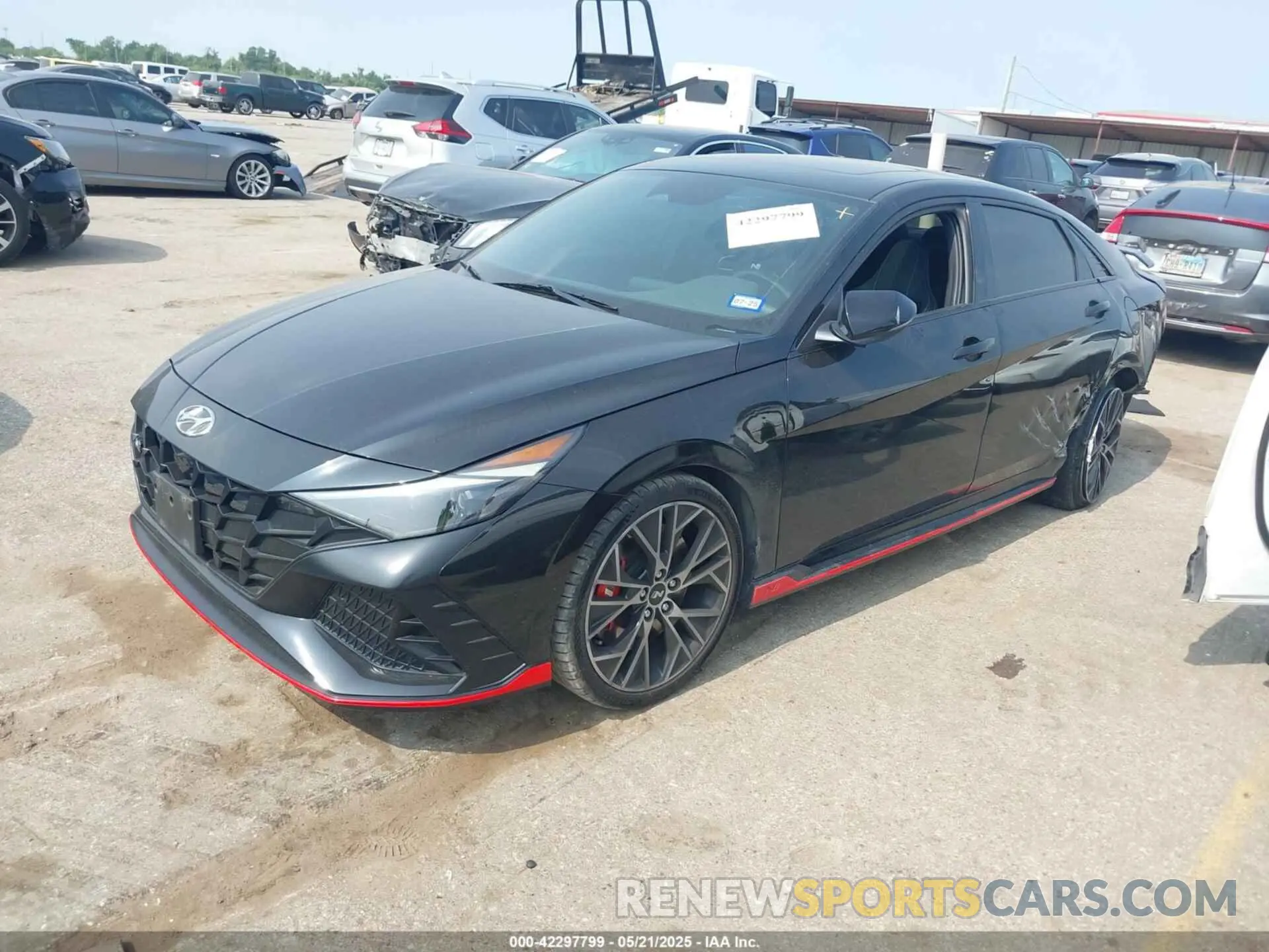 2 Photograph of a damaged car KMHLW4AK6NU005962 HYUNDAI ELANTRA N 2022