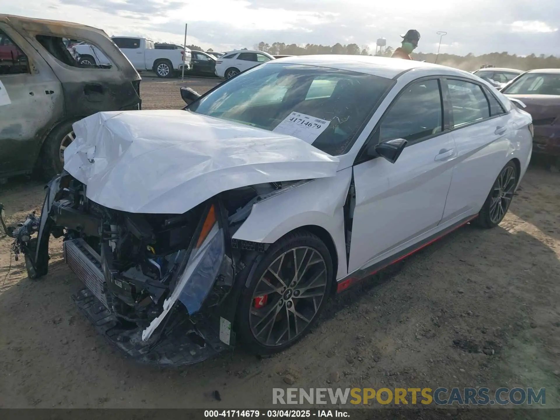 2 Photograph of a damaged car KMHLW4AK6NU008649 HYUNDAI ELANTRA N 2022