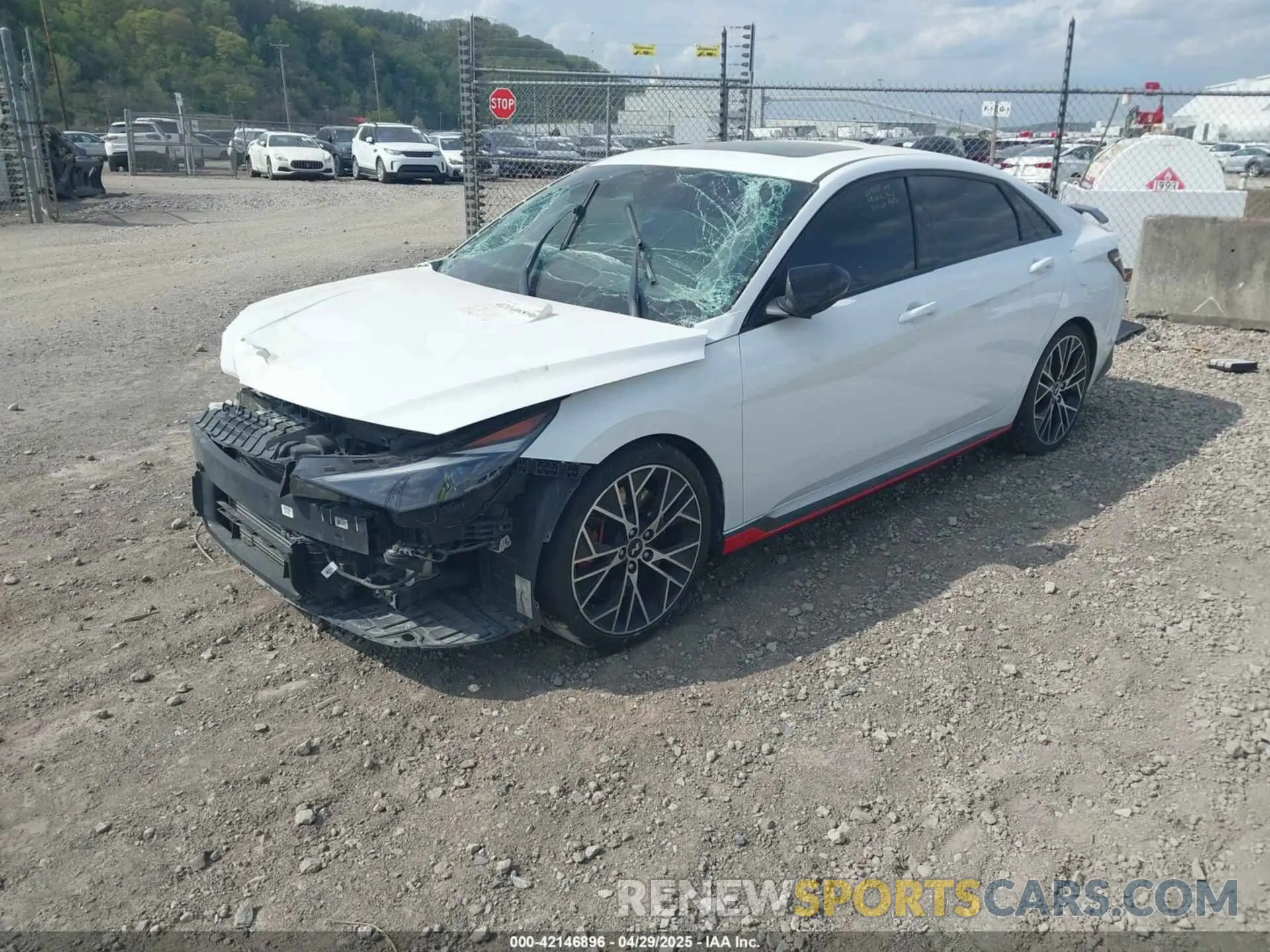 2 Photograph of a damaged car KMHLW4AK8NU007695 HYUNDAI ELANTRA N 2022