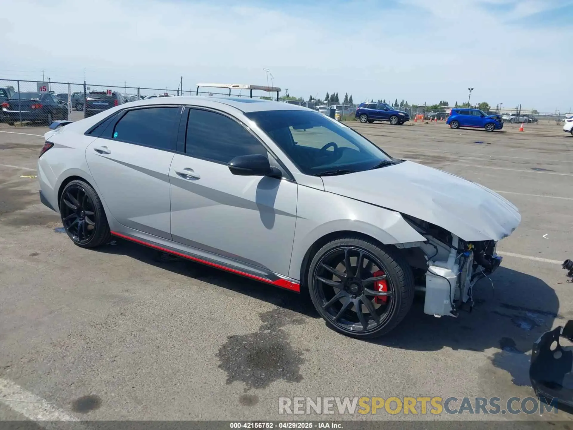 1 Photograph of a damaged car KMHLW4AK9NU008435 HYUNDAI ELANTRA N 2022