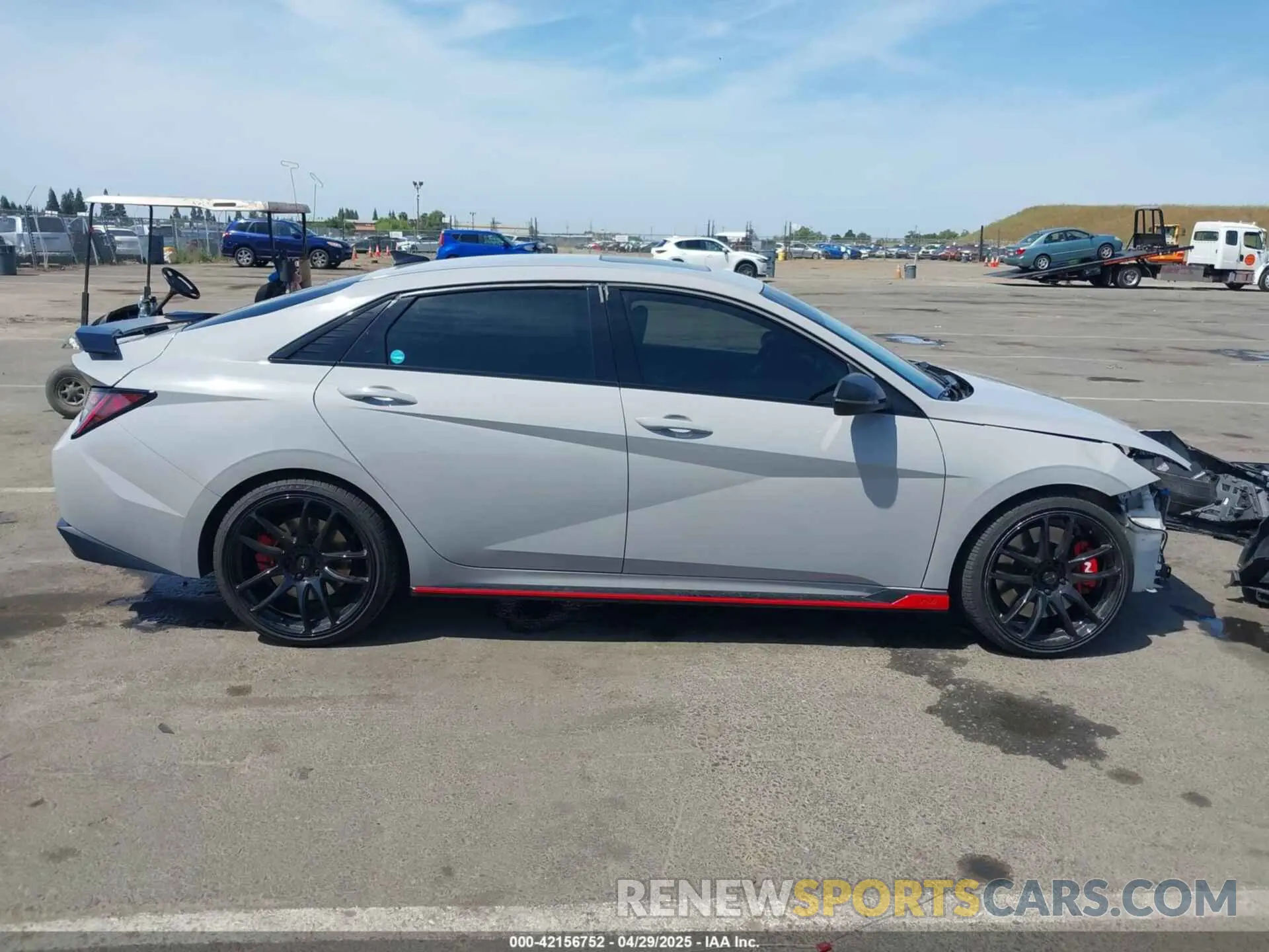 14 Photograph of a damaged car KMHLW4AK9NU008435 HYUNDAI ELANTRA N 2022