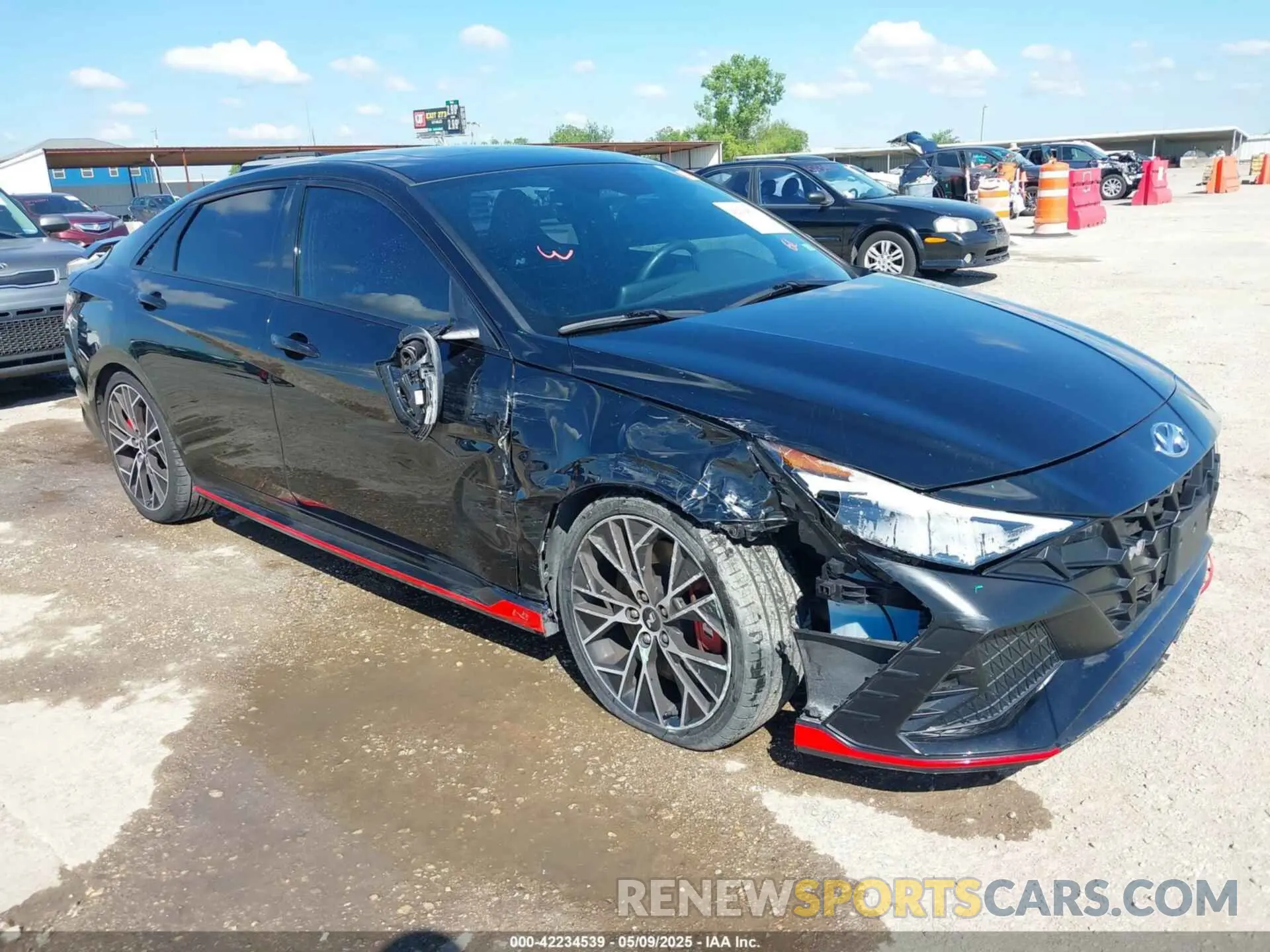 1 Photograph of a damaged car KMHLW4AK2PU009610 HYUNDAI ELANTRA N 2023