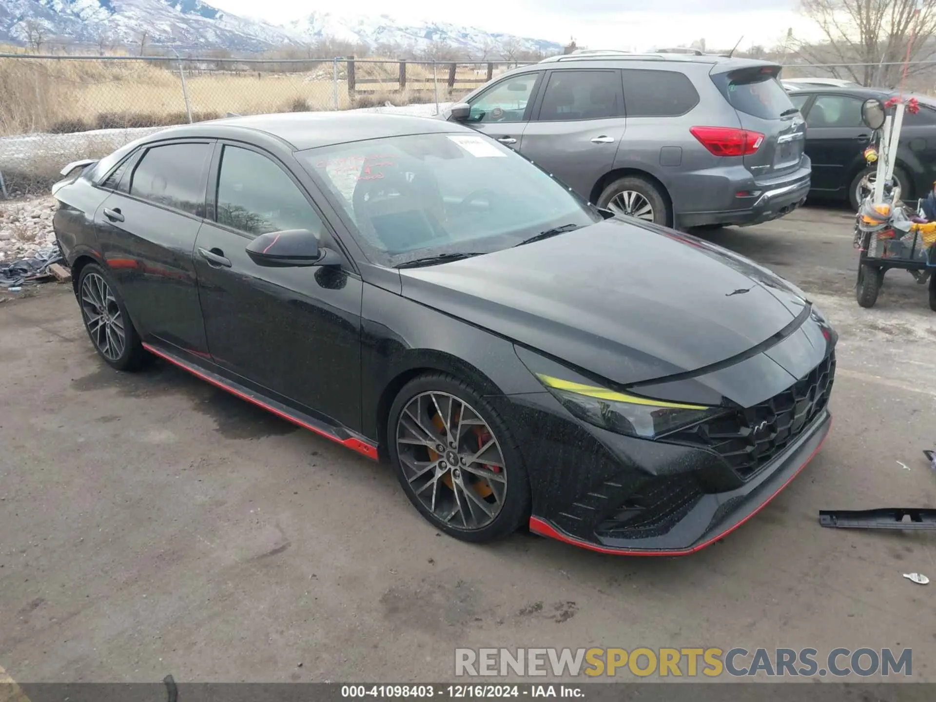 1 Photograph of a damaged car KMHLW4AK6PU013630 HYUNDAI ELANTRA N 2023