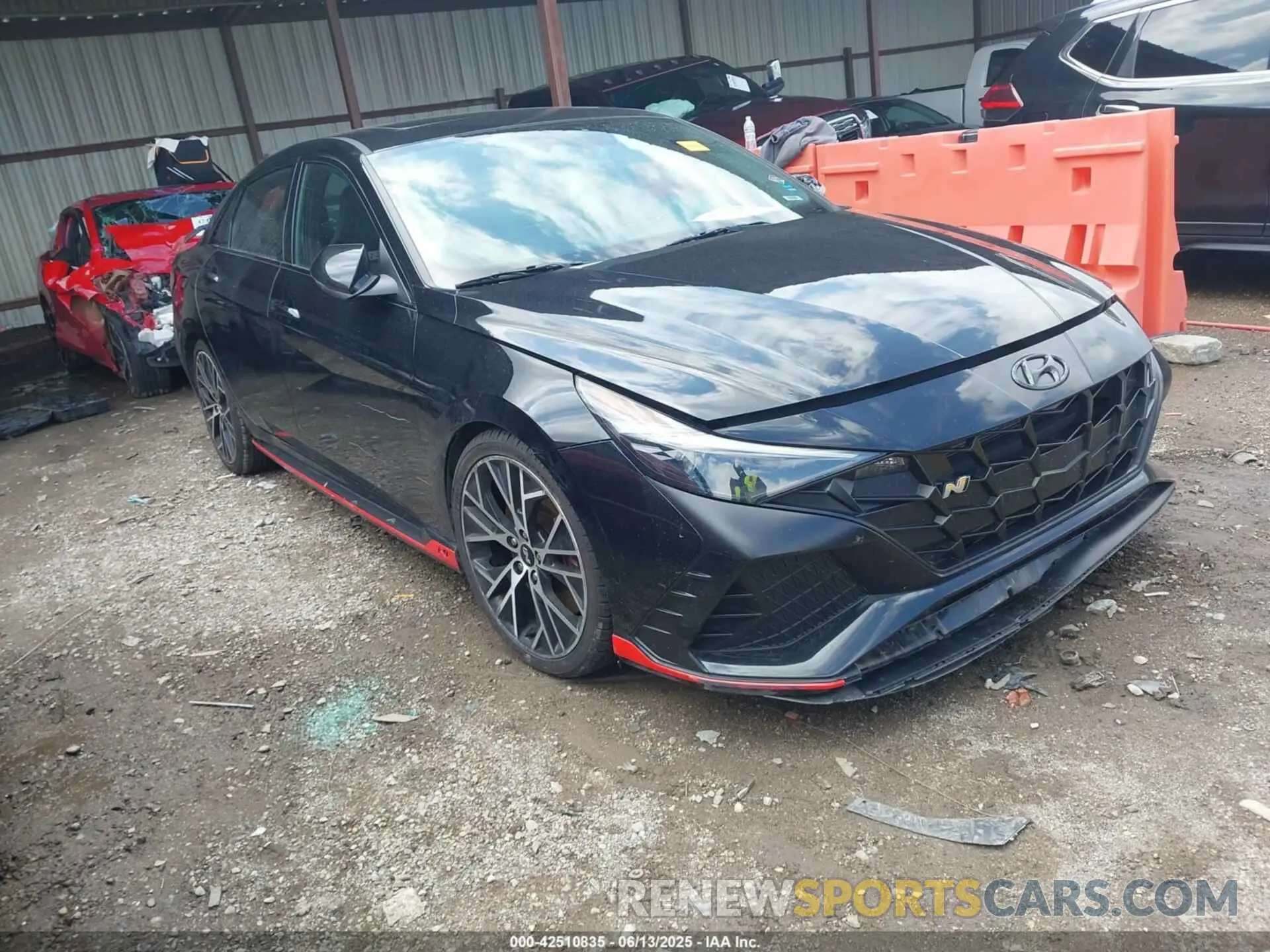 1 Photograph of a damaged car KMHLW4AK8PU013564 HYUNDAI ELANTRA N 2023