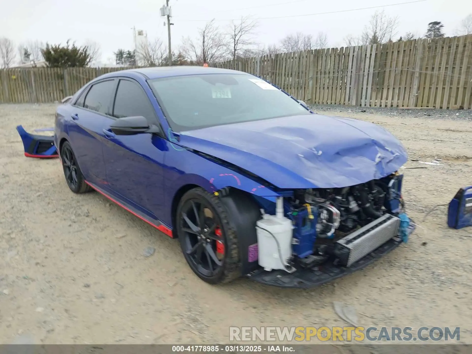 1 Photograph of a damaged car KMHLW4DK1RU022685 HYUNDAI ELANTRA N 2024