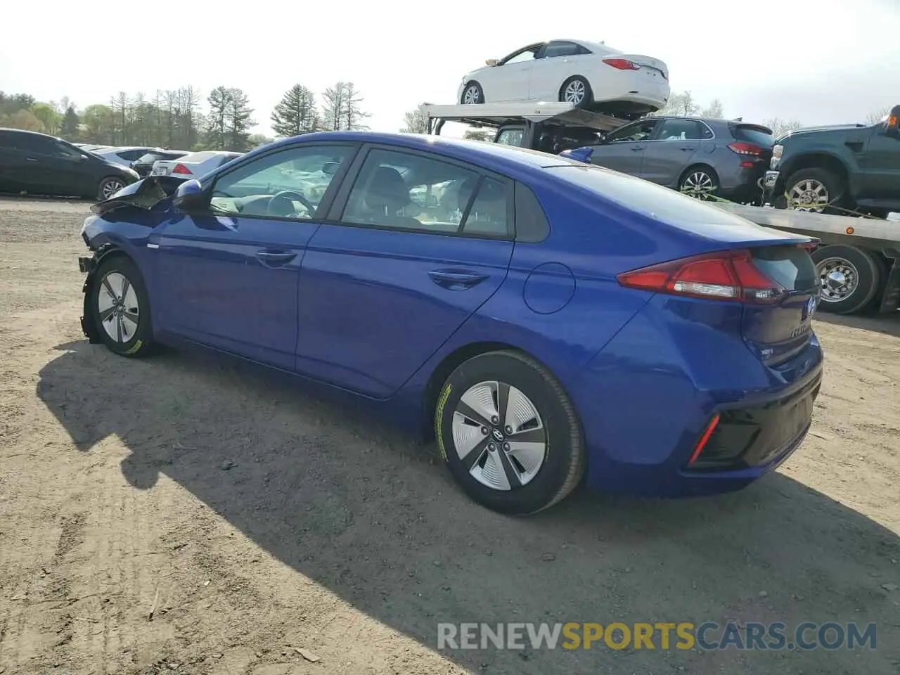 2 Photograph of a damaged car KMHC65LC0KU134755 HYUNDAI IONIQ 2019