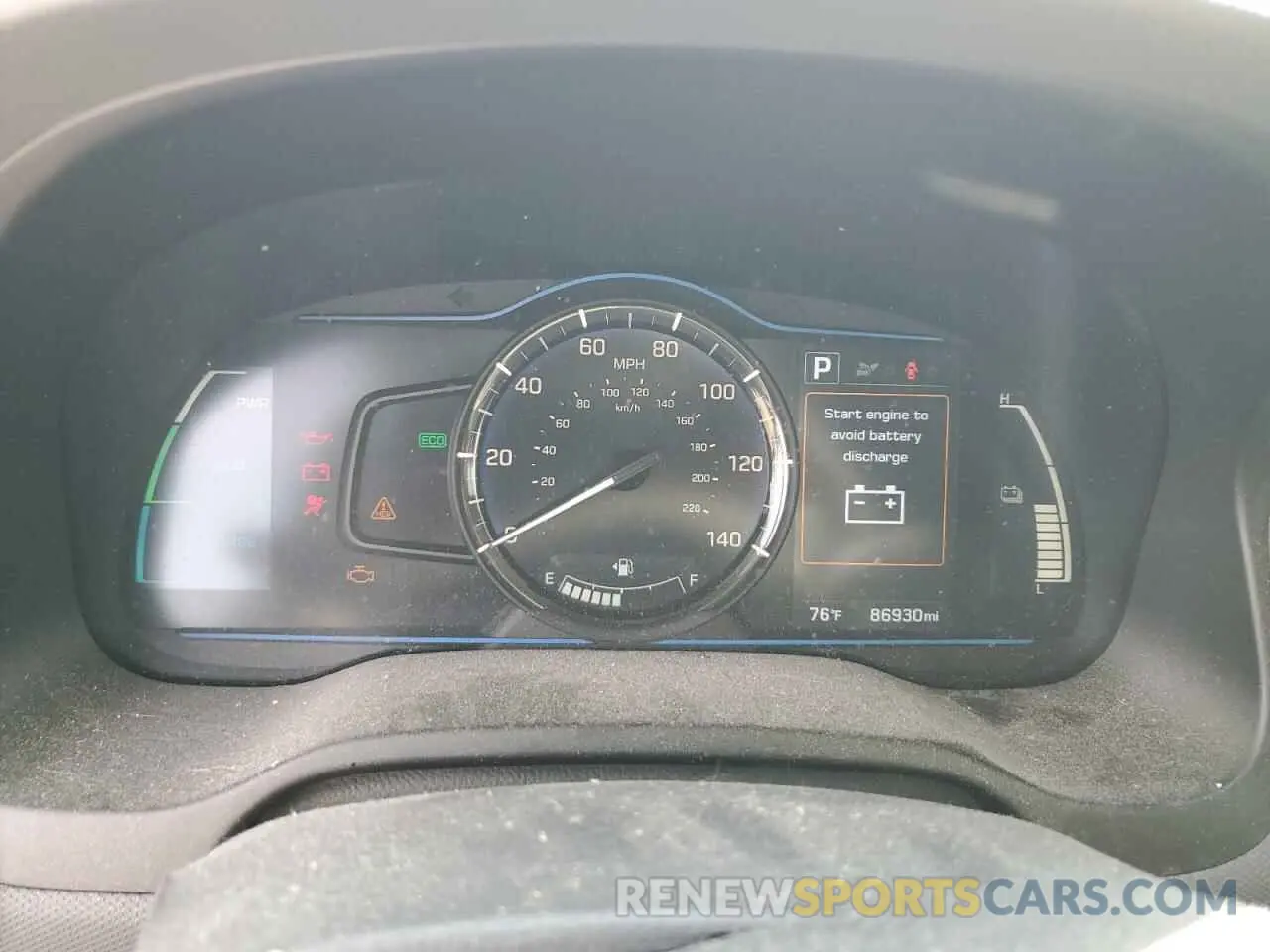 9 Photograph of a damaged car KMHC65LC0KU134755 HYUNDAI IONIQ 2019