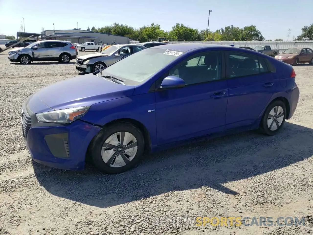 1 Photograph of a damaged car KMHC65LC1KU176027 HYUNDAI IONIQ 2019