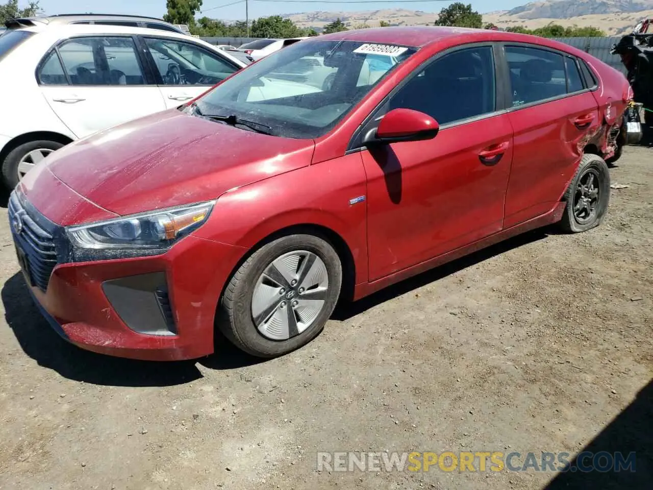 1 Photograph of a damaged car KMHC65LC2KU179938 HYUNDAI IONIQ 2019