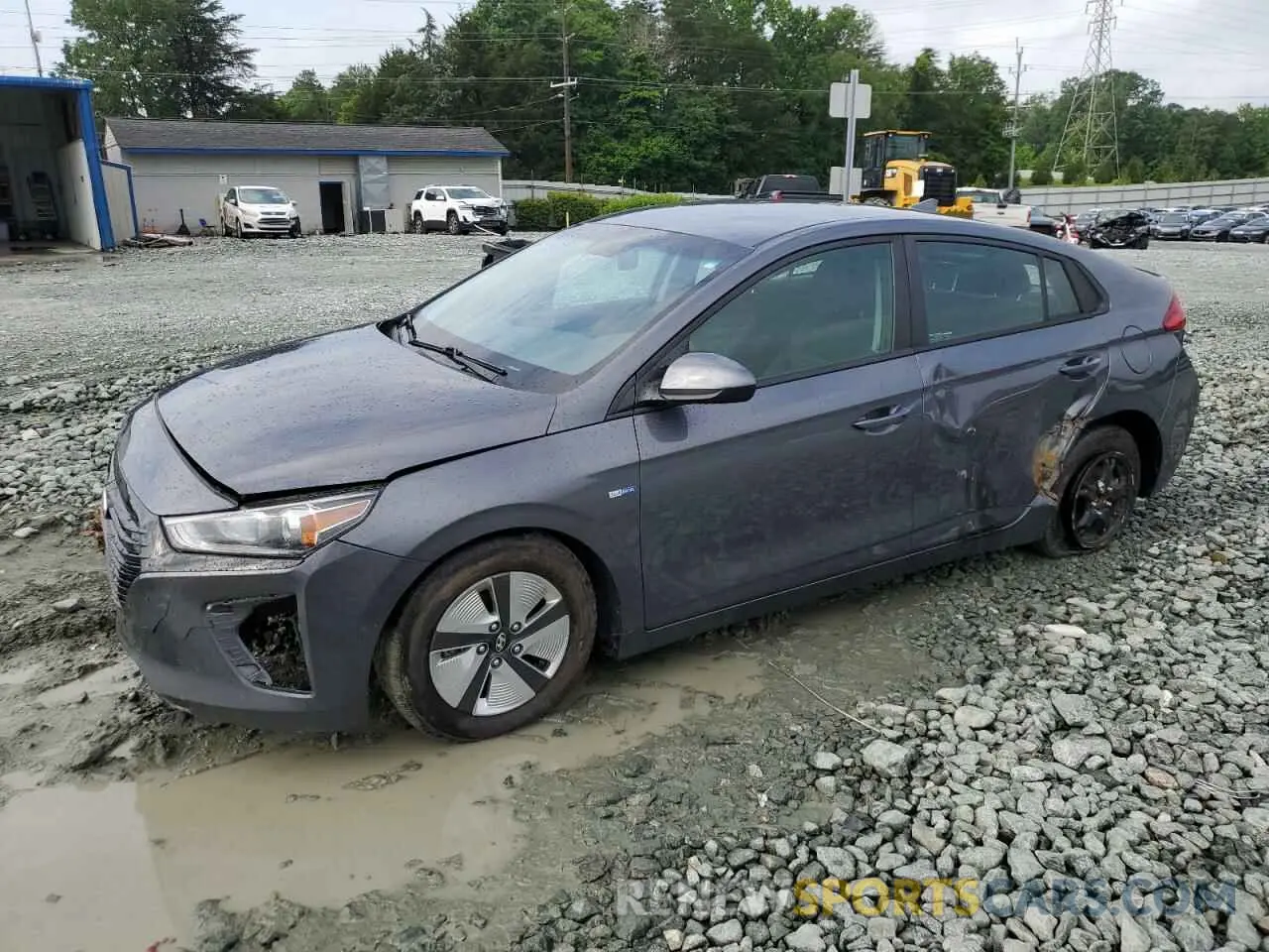 1 Photograph of a damaged car KMHC65LC3KU133177 HYUNDAI IONIQ 2019