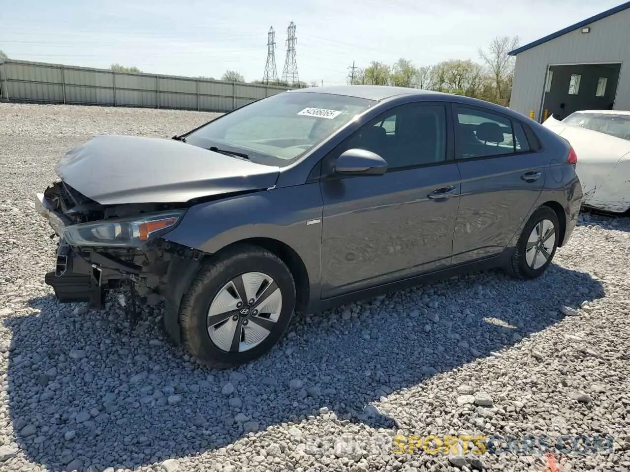 1 Photograph of a damaged car KMHC65LC5KU158873 HYUNDAI IONIQ 2019