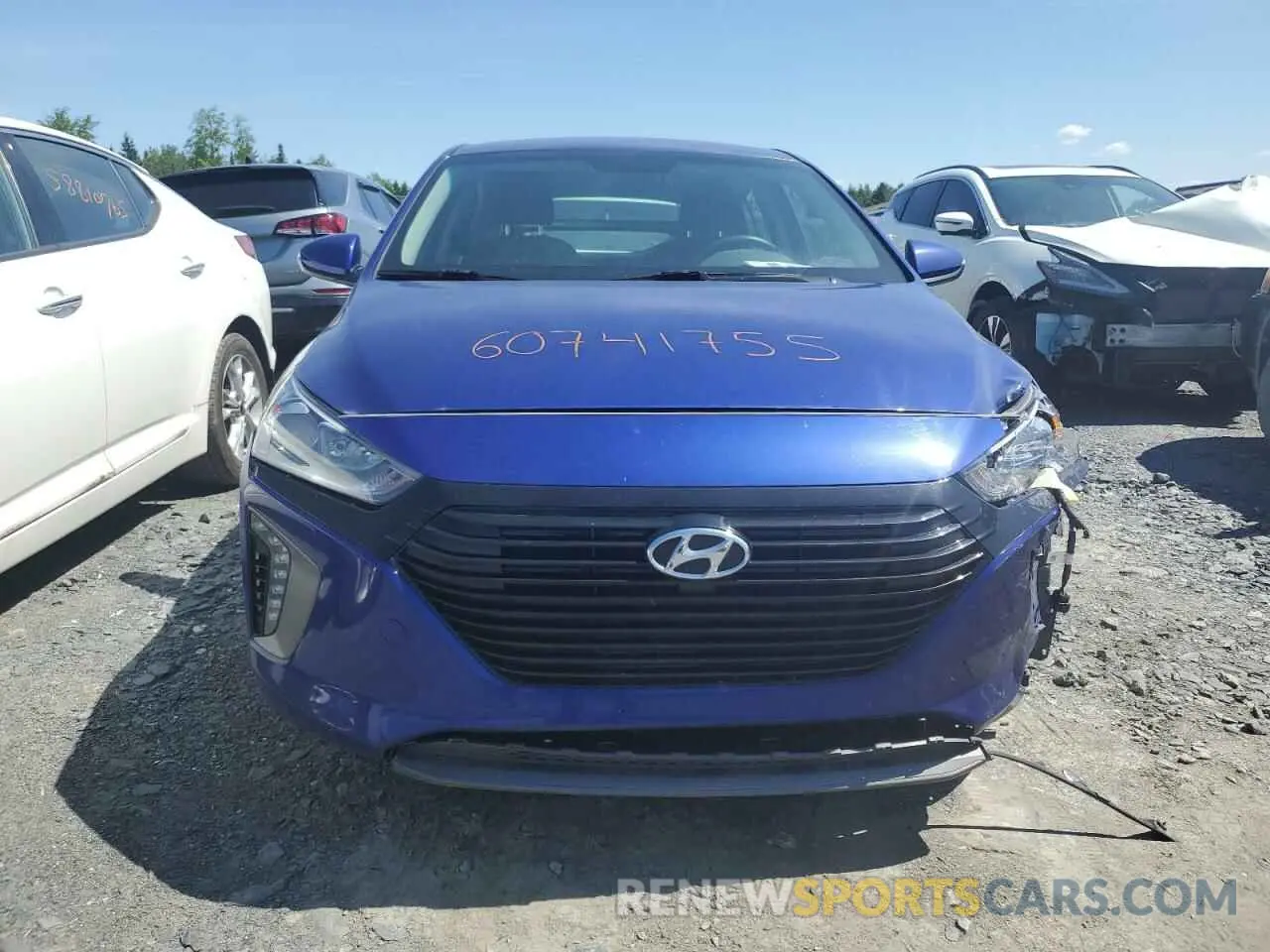 5 Photograph of a damaged car KMHC65LD7KU145180 HYUNDAI IONIQ 2019