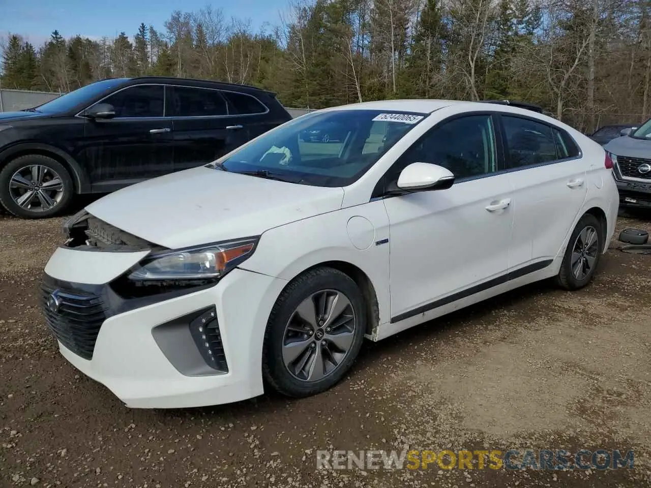1 Photograph of a damaged car KMHC65LD8KU107201 HYUNDAI IONIQ 2019