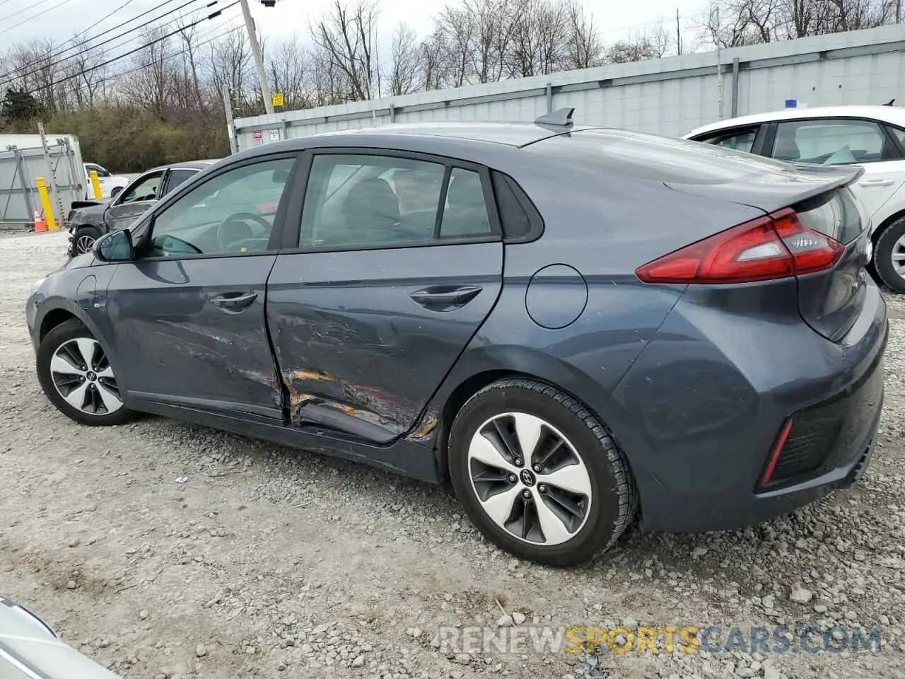 2 Photograph of a damaged car KMHC65LD9KU136223 HYUNDAI IONIQ 2019