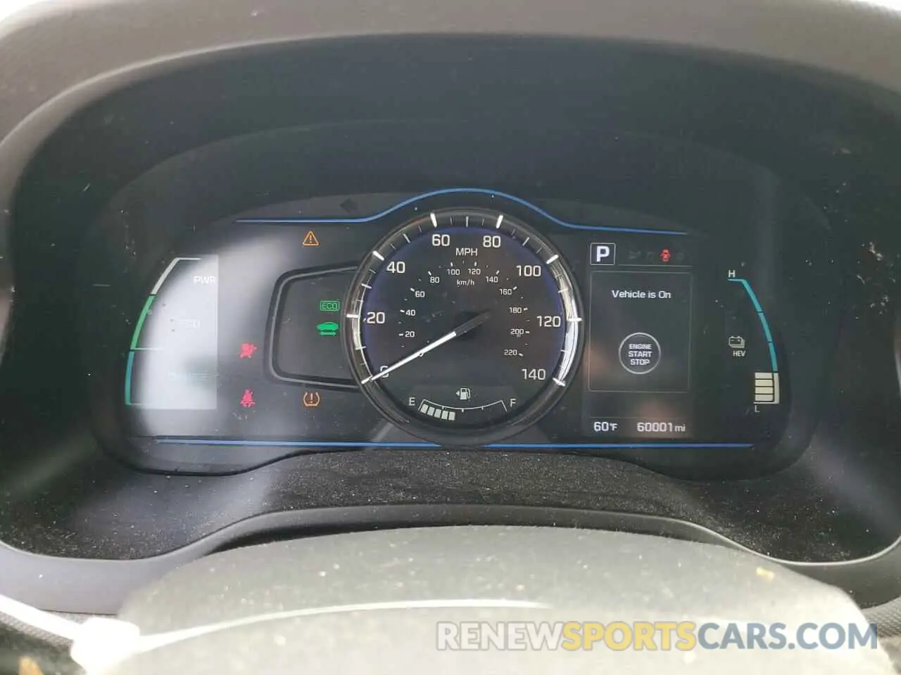 9 Photograph of a damaged car KMHC65LD9KU136223 HYUNDAI IONIQ 2019