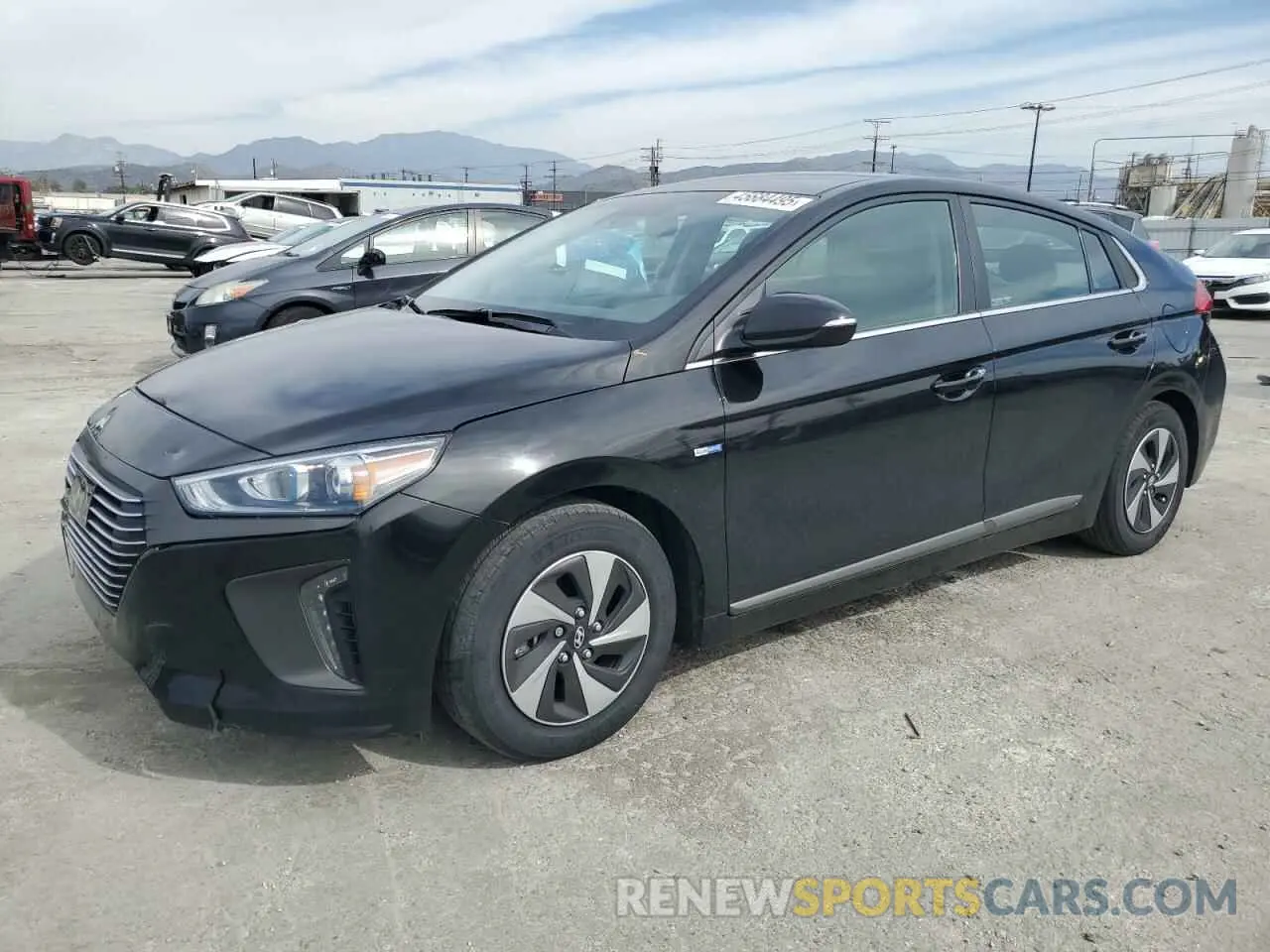 1 Photograph of a damaged car KMHC75LC1KU127889 HYUNDAI IONIQ 2019