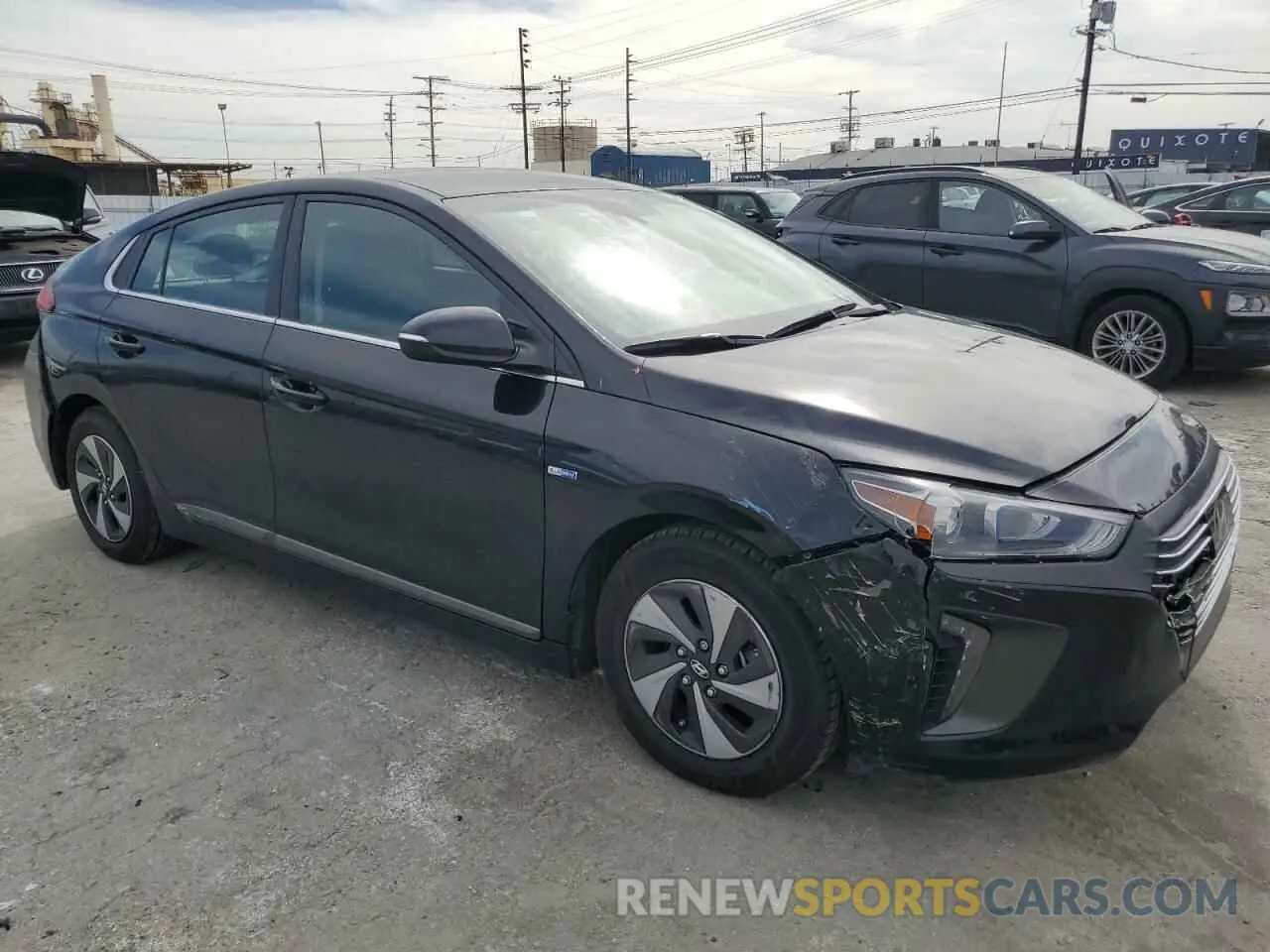 4 Photograph of a damaged car KMHC75LC1KU127889 HYUNDAI IONIQ 2019