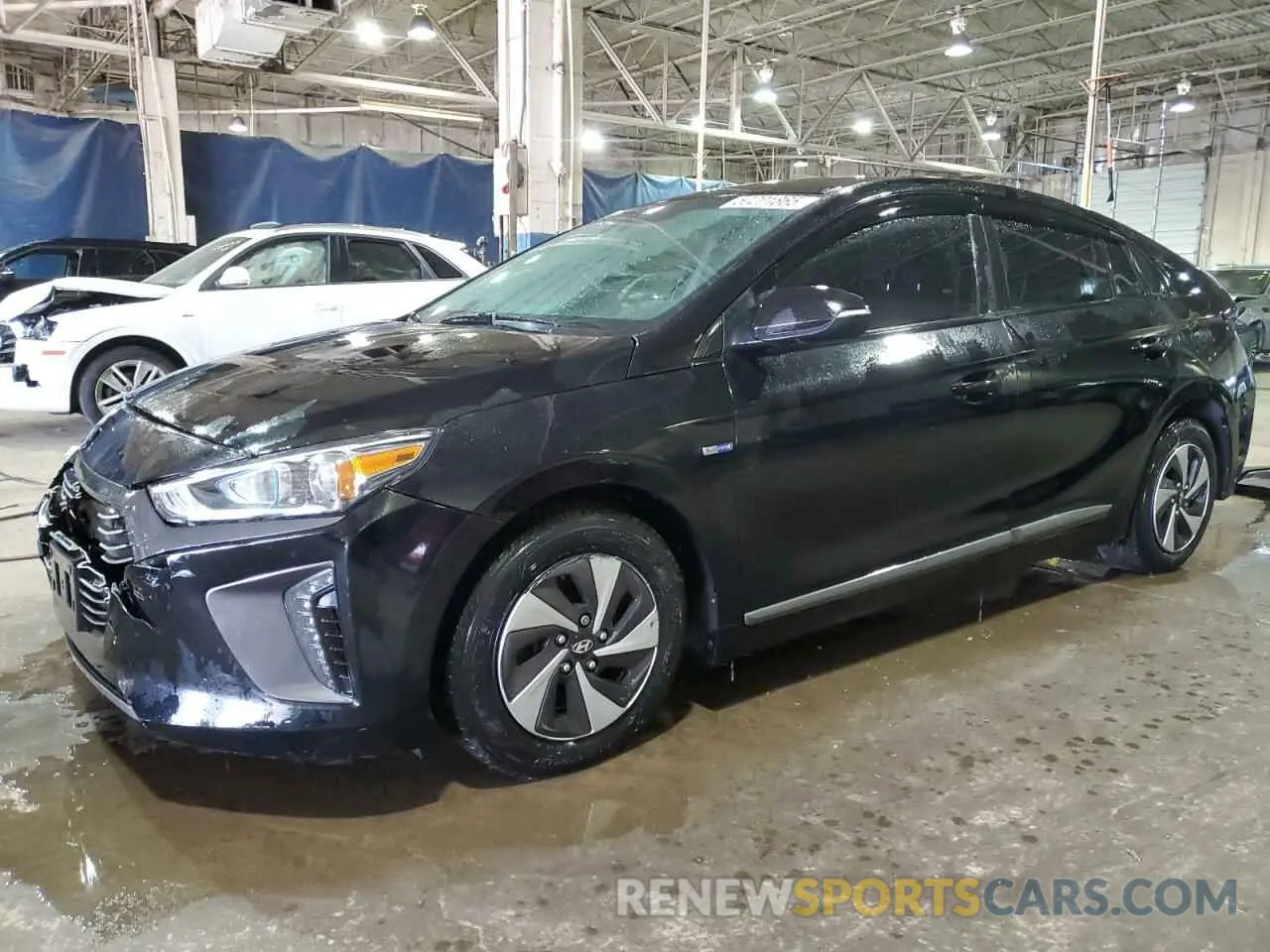 1 Photograph of a damaged car KMHC75LC5KU154075 HYUNDAI IONIQ 2019